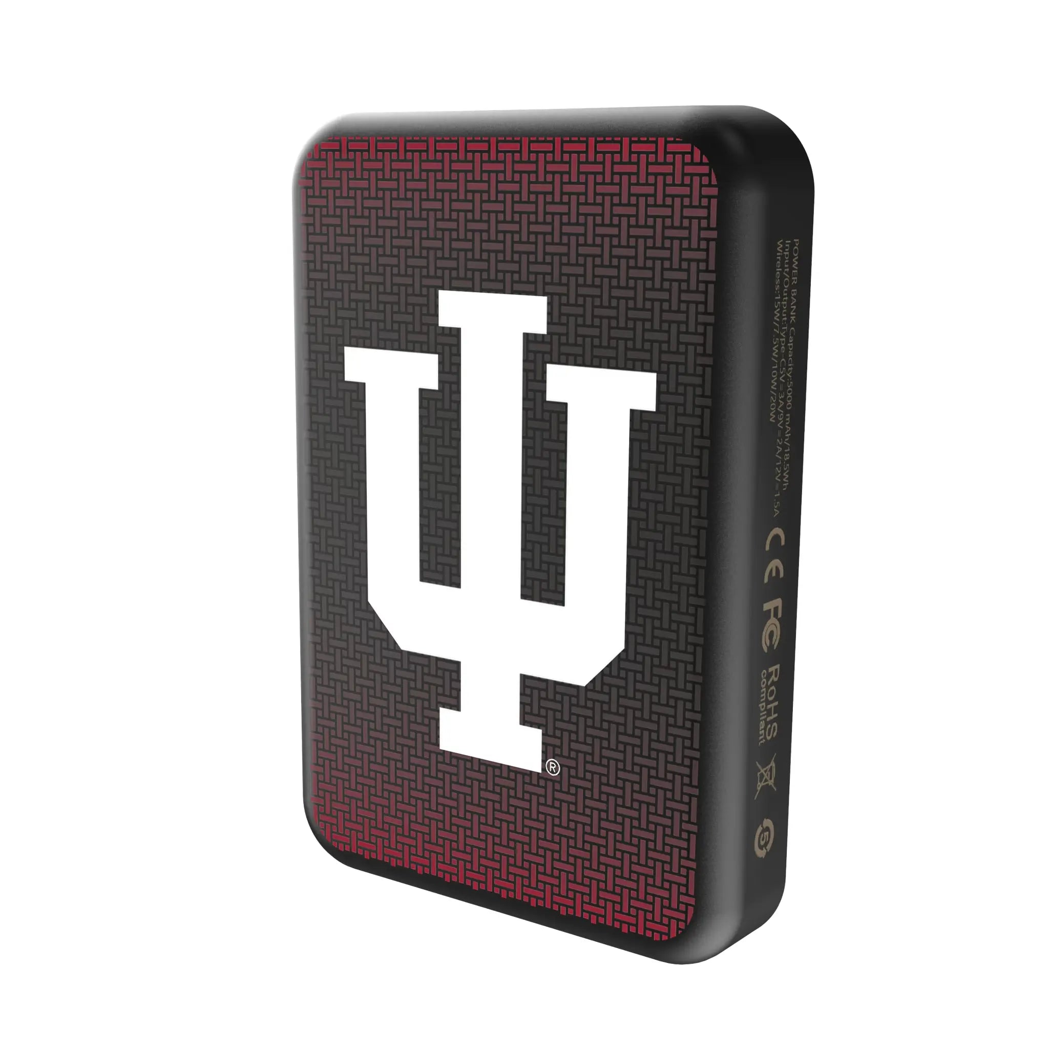 Indiana University Hoosiers Linen Wireless Mag Power Bank