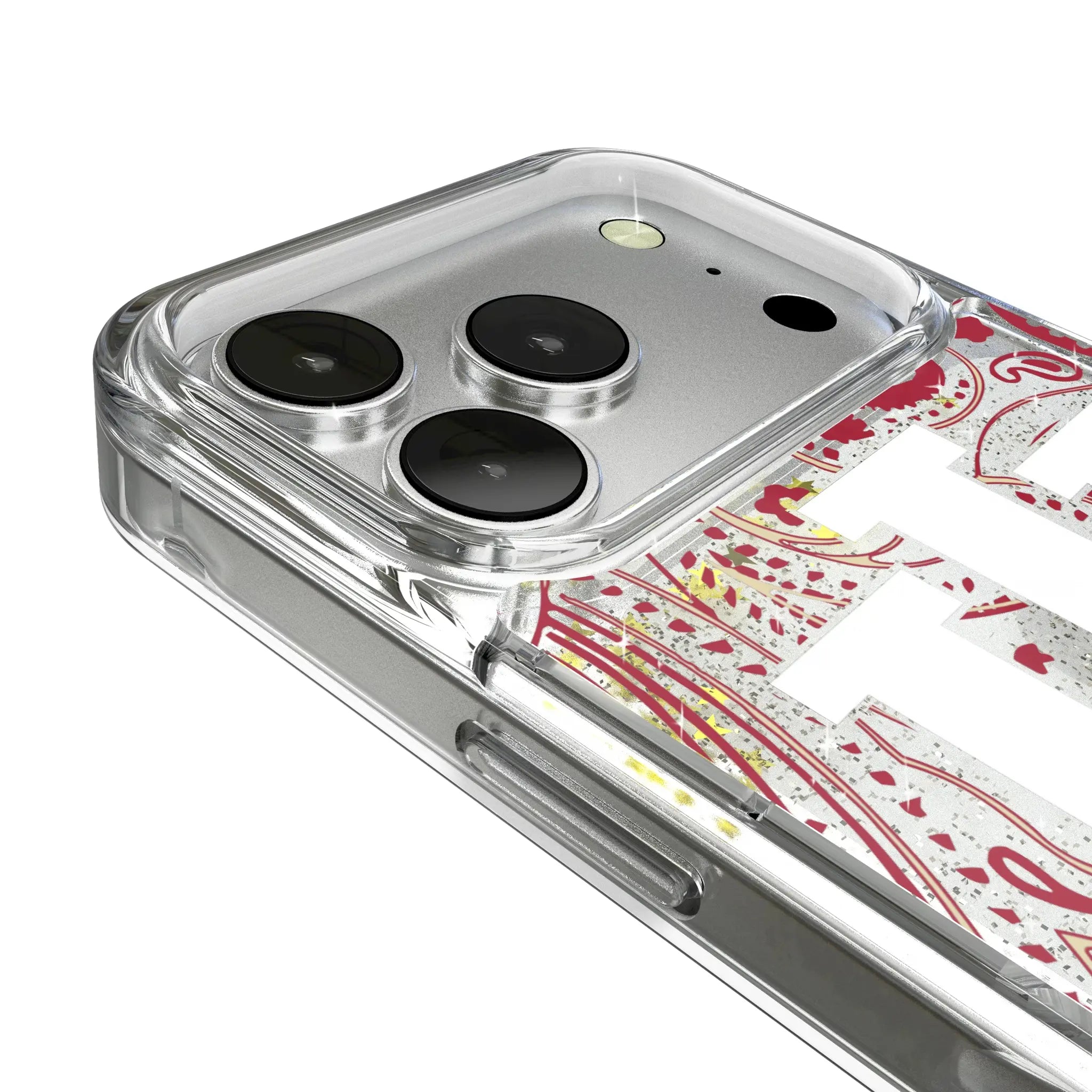 Indiana University Hoosiers Paisley iPhone Glitter Phone Case for Apple iPhone - Detail