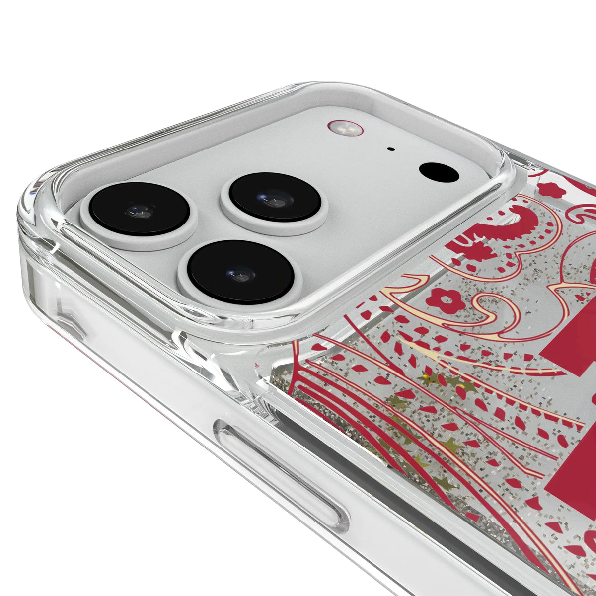 Indiana University Hoosiers Paisley iPhone Glitter Phone Case for Apple iPhone - Detail#Device_iPhone 18 Pro Max