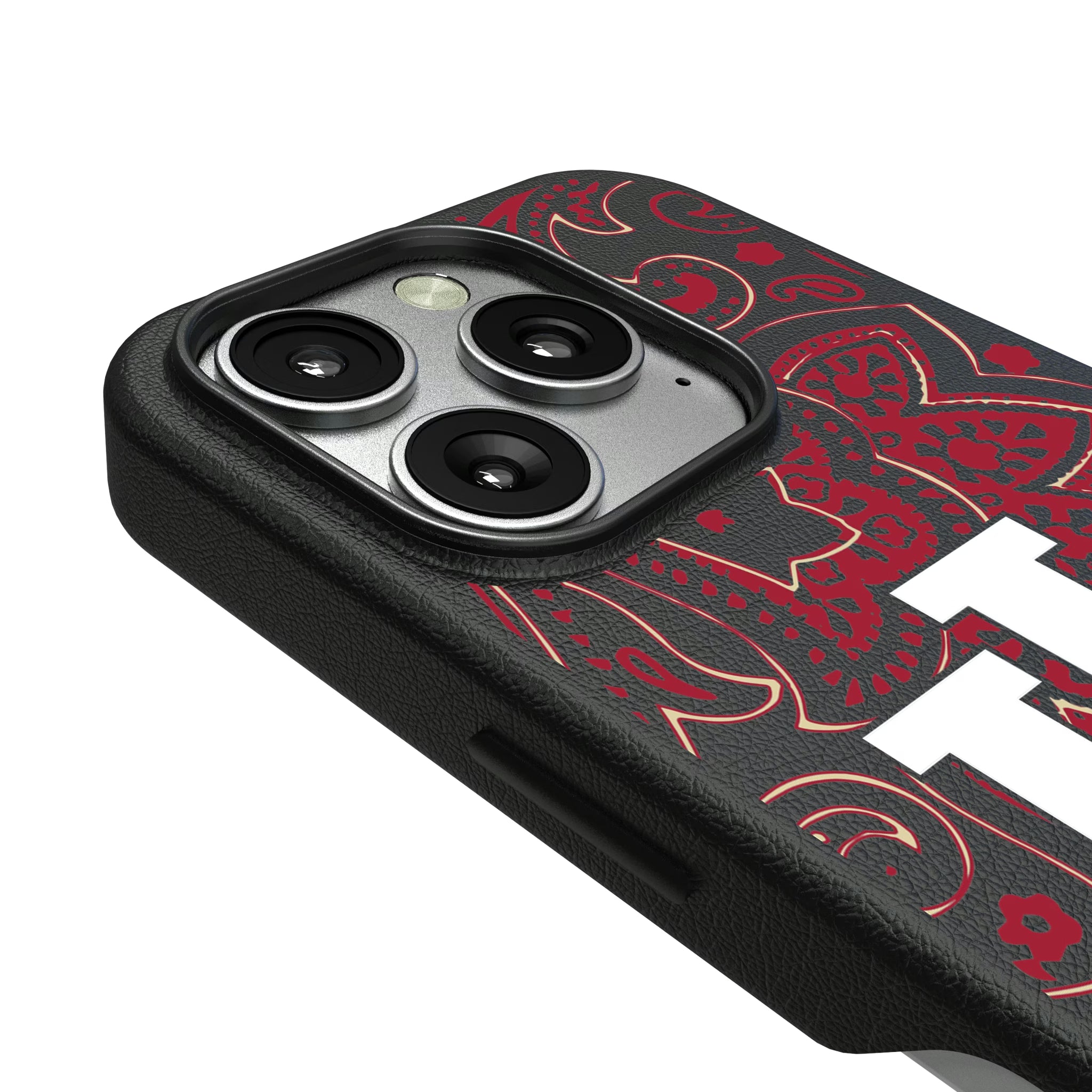 Indiana University Hoosiers Paisley iPhone MagSafe Compatible Phone Case for Apple iPhone - Detail