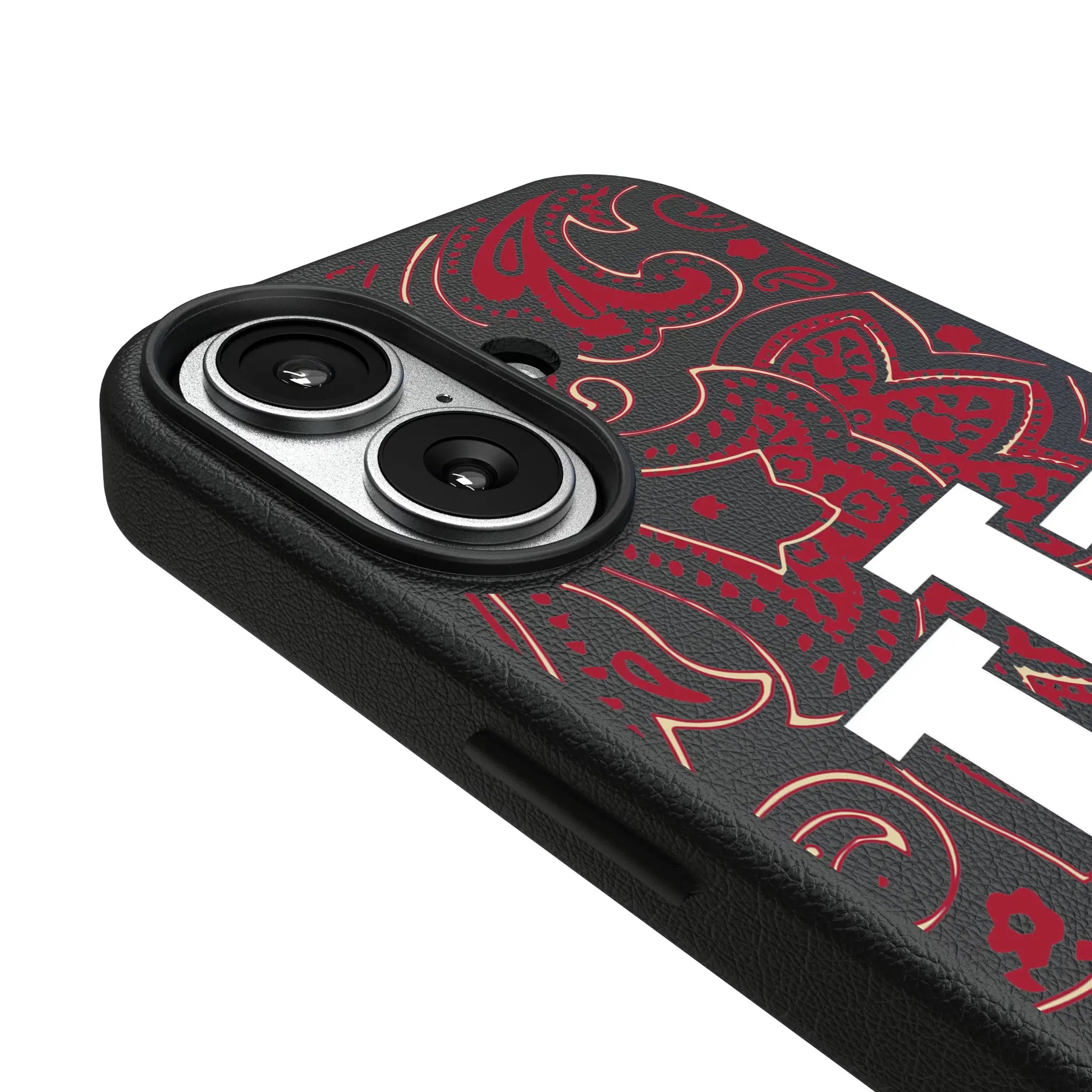 Indiana University Hoosiers Paisley iPhone MagSafe Compatible Phone Case for Apple iPhone - Detail#Device_iPhone 17