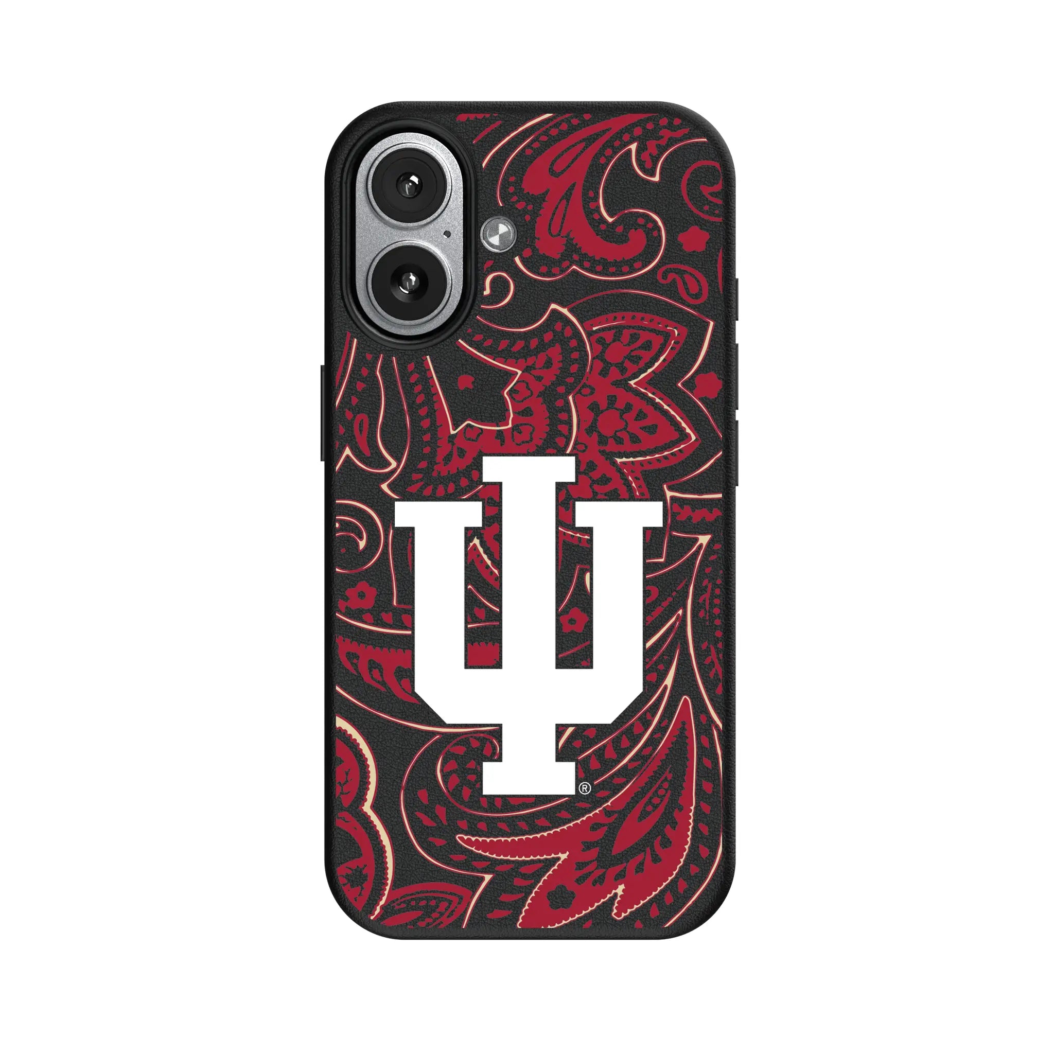 Indiana University Hoosiers Paisley iPhone MagSafe Compatible Phone Case for Apple iPhone#Device_iPhone 17