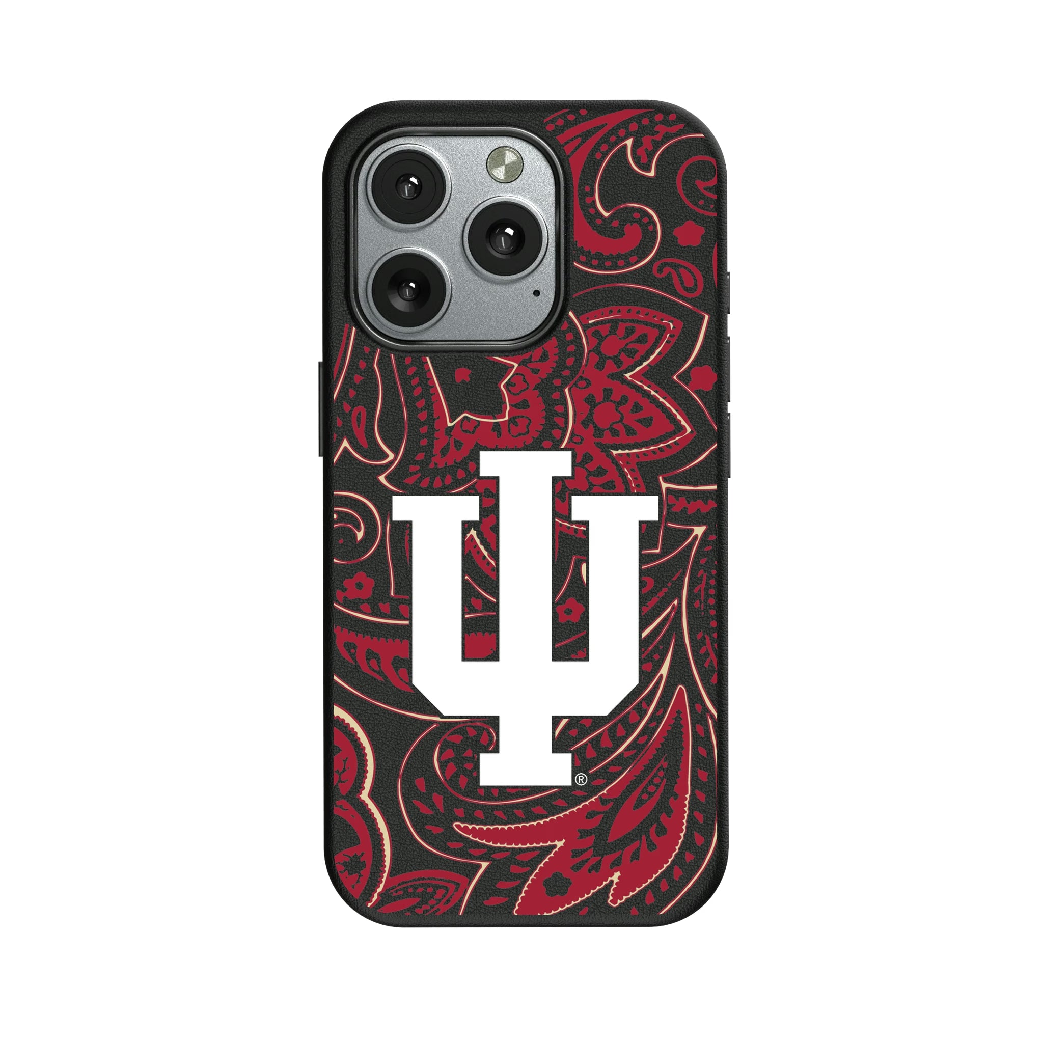 Indiana University Hoosiers Paisley iPhone MagSafe Compatible Phone Case for Apple iPhone