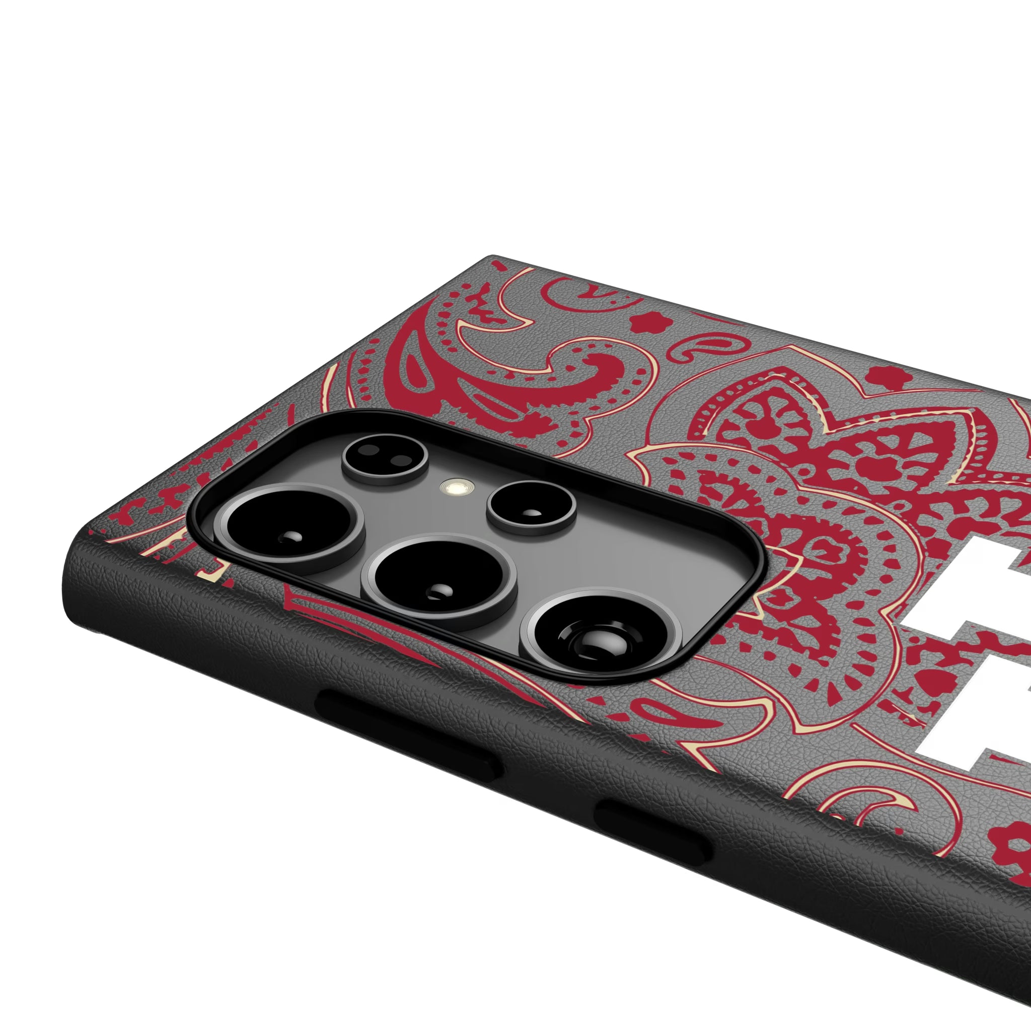 Indiana University Hoosiers Paisley Galaxy MagSafe Compatible Phone Case for Samsung Galaxy - Detail