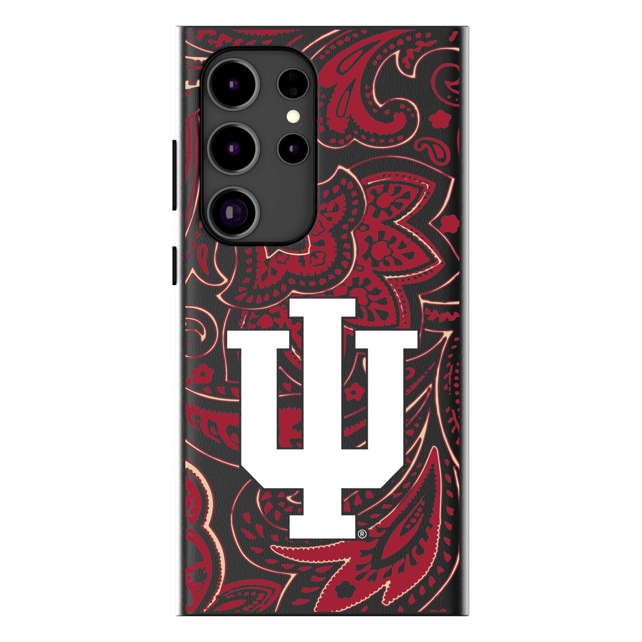 Indiana University Hoosiers Paisley Galaxy MagSafe Compatible Phone Case for Samsung Galaxy