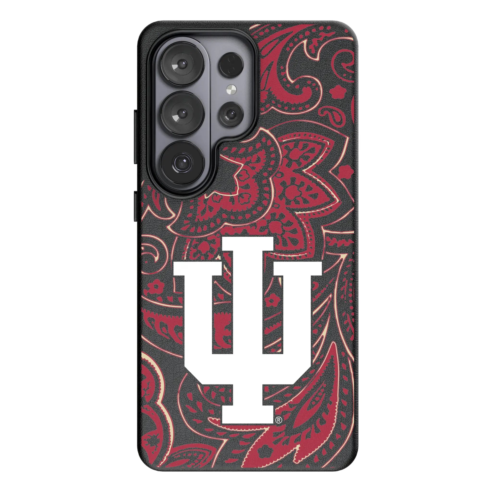 Indiana University Hoosiers Paisley Galaxy MagSafe Compatible Phone Case for Samsung Galaxy#Device_Galaxy S26 Ultra