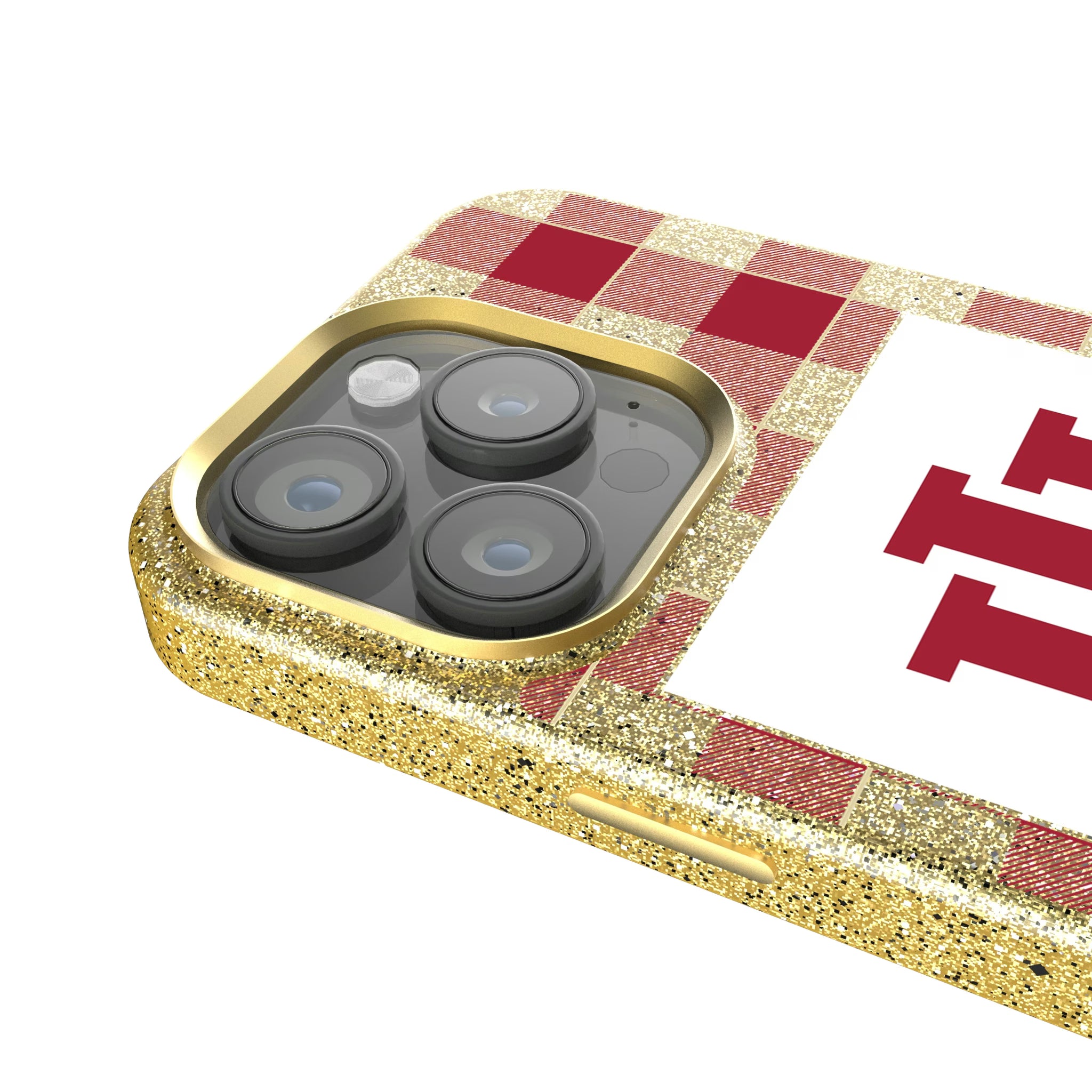 Indiana University Hoosiers Plaid iPhone Bling Phone Case for Apple iPhone - Detail