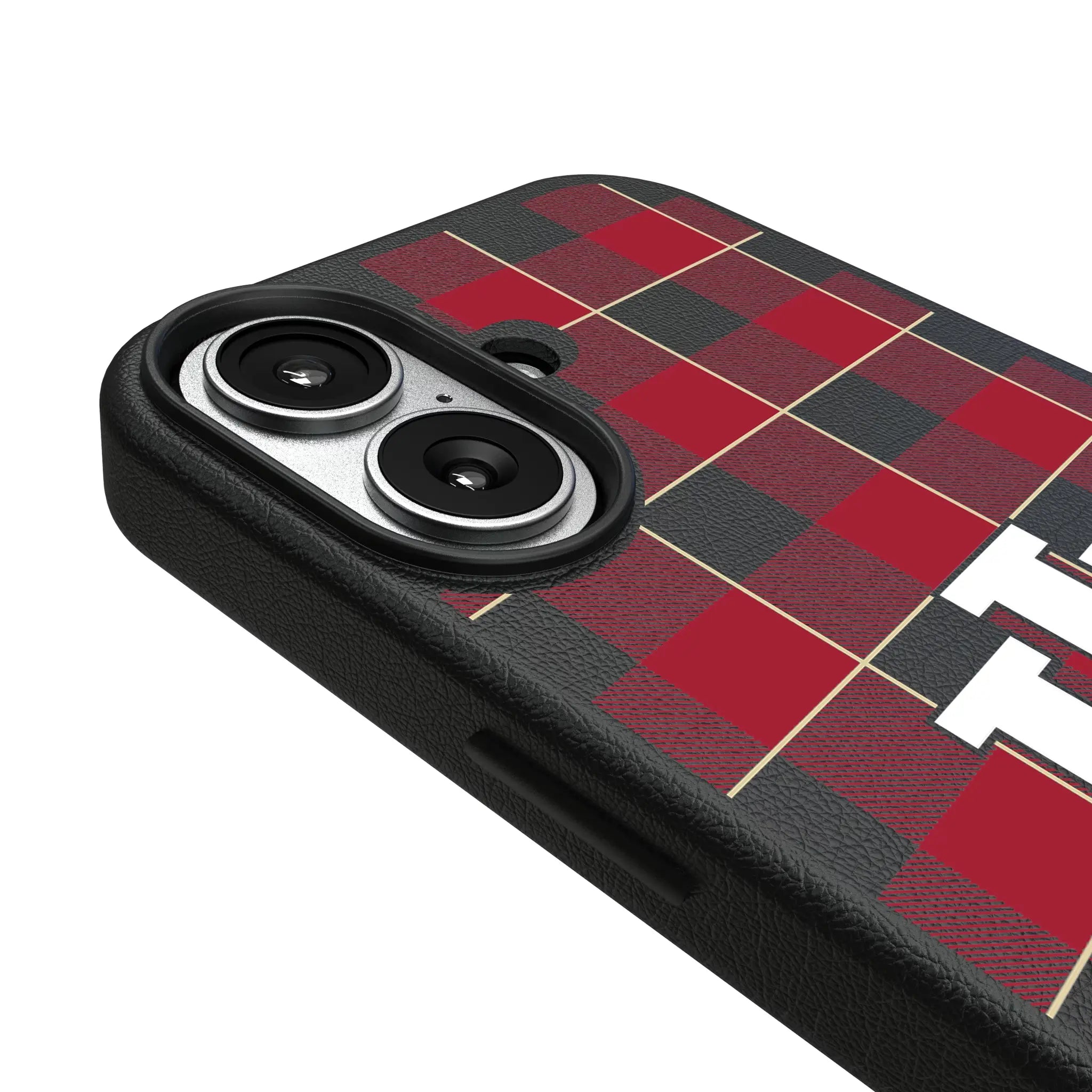 Indiana University Hoosiers Plaid iPhone MagSafe Compatible Phone Case for Apple iPhone - Detail#Device_iPhone 17