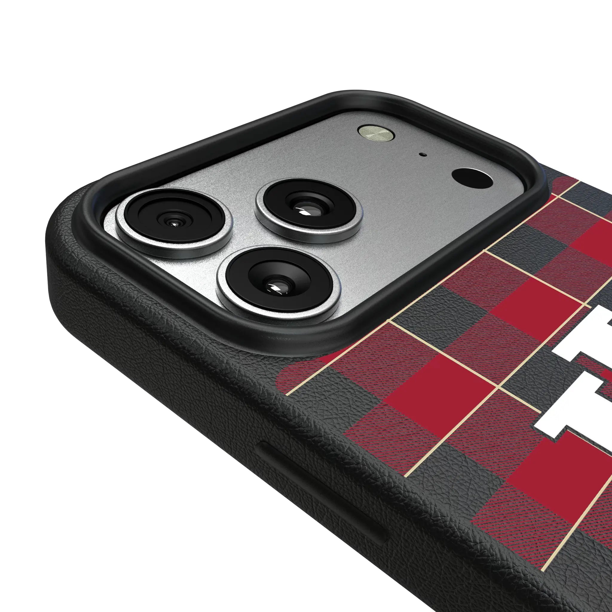 Indiana University Hoosiers Plaid iPhone MagSafe Compatible Phone Case for Apple iPhone - Detail#Device_iPhone 17 Pro Max