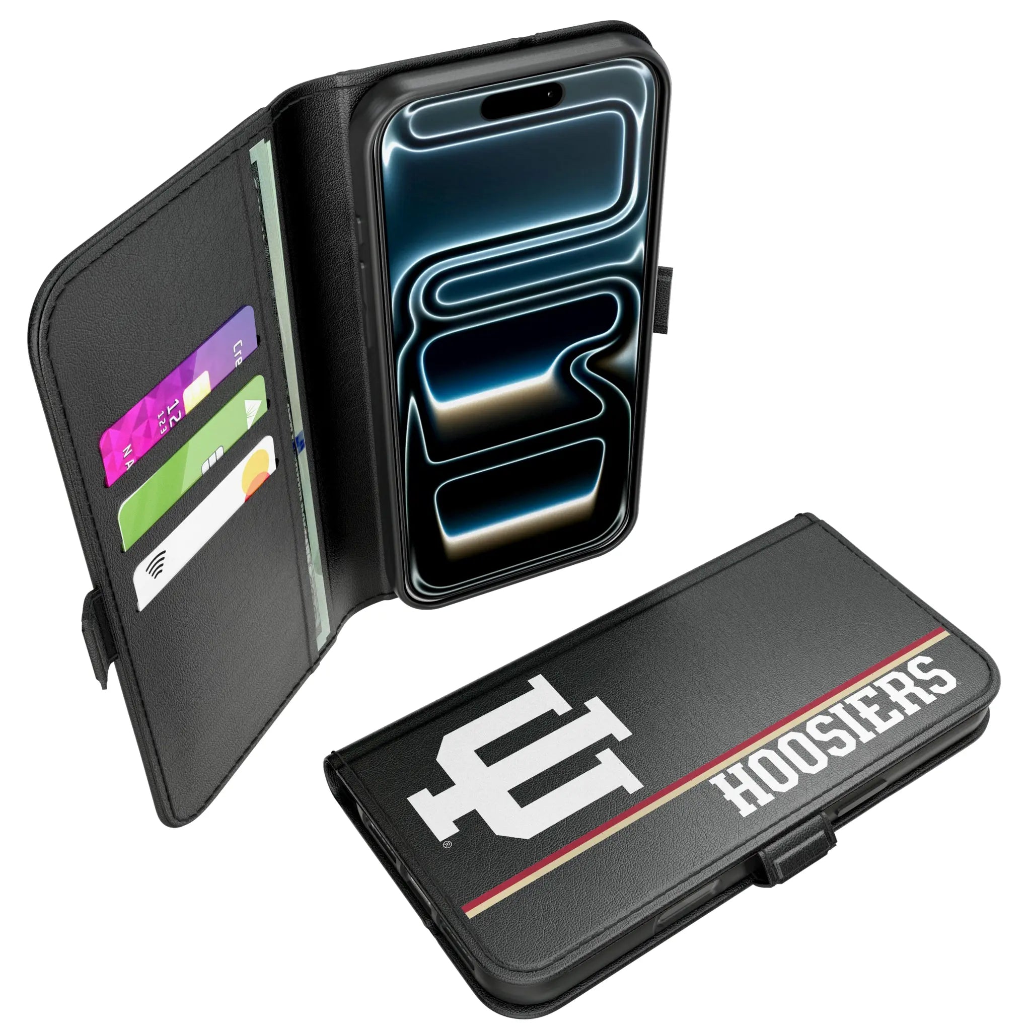 Indiana University Hoosiers Sidebar iPhone Folio Phone Case for Apple iPhone#Device_iPhone 17 Pro Max