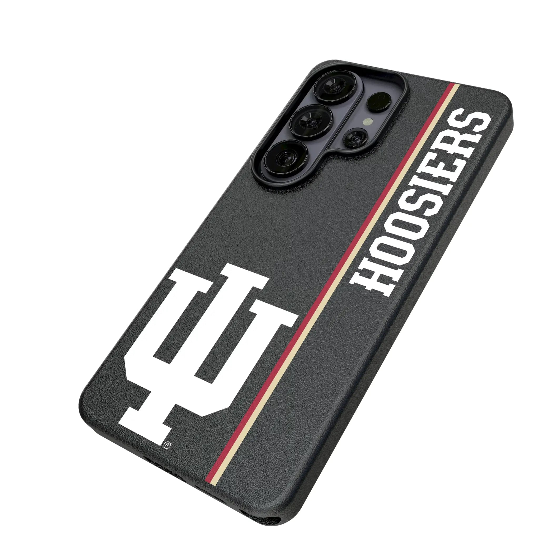 Indiana University Hoosiers Sidebar Galaxy MagSafe Compatible Phone Case for Samsung Galaxy - Isometric View#Device_Galaxy S26 Ultra