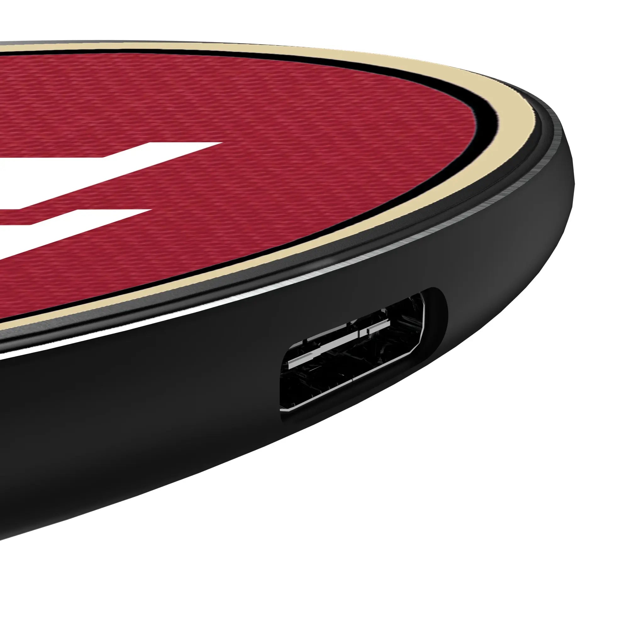 Indiana University Hoosiers Solid 15-Watt Wireless Charger - Detail