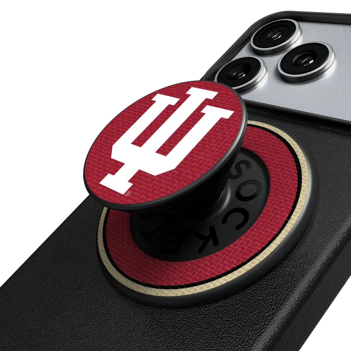 Indiana University Hoosiers Stripe Popsockets Round Magnetic