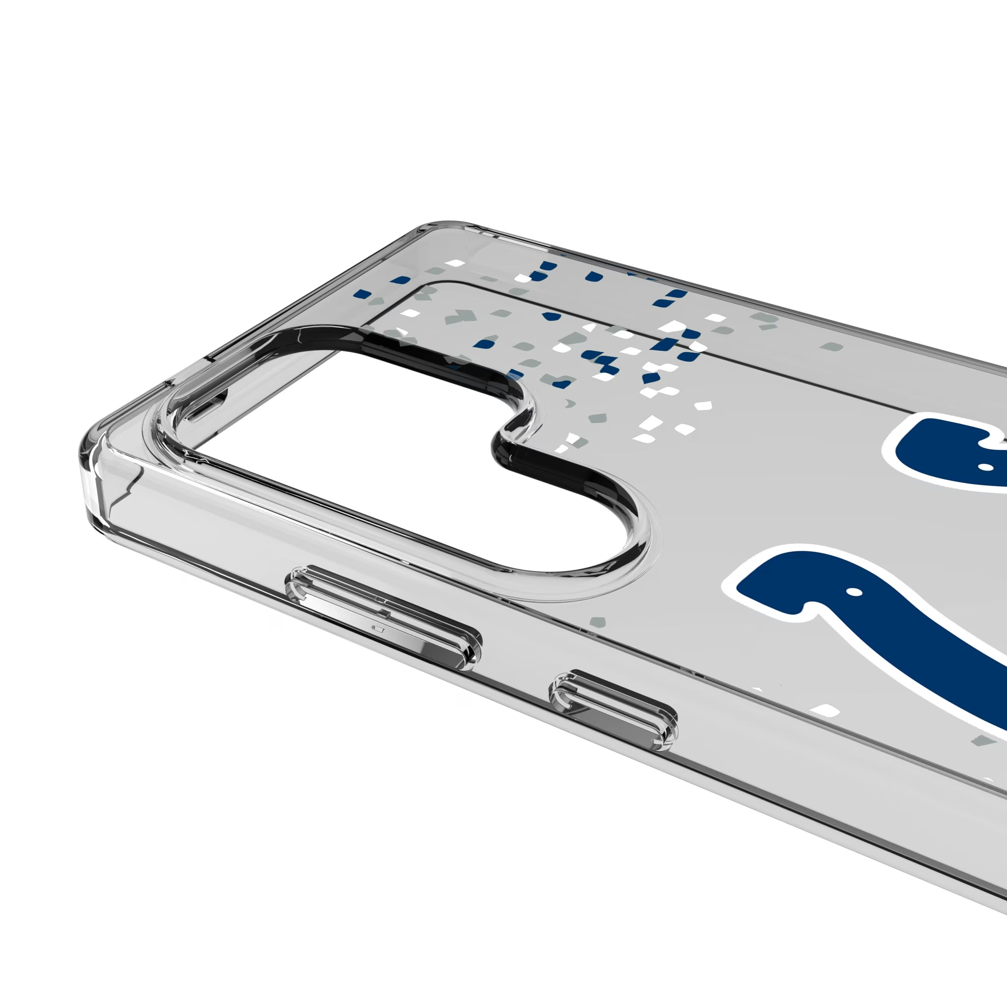 Indianapolis Colts Confetti Galaxy Clear Phone Case for Samsung Galaxy - Detail