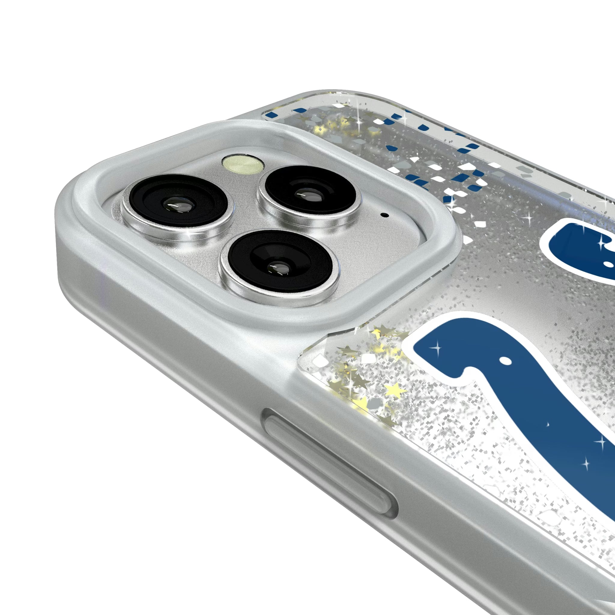 Indianapolis Colts Confetti iPhone Glitter Phone Case for Apple iPhone - Detail#Device_iPhone 16 Pro