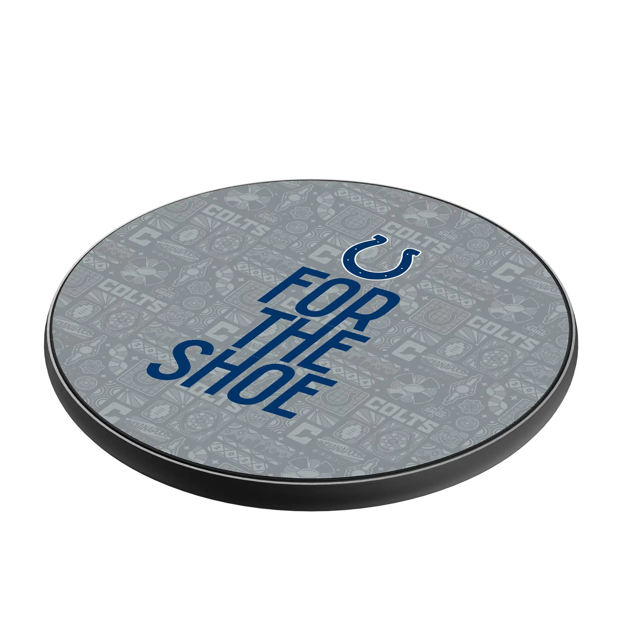 Indianapolis Colts Deco 15-Watt Wireless Charger - Isometric View