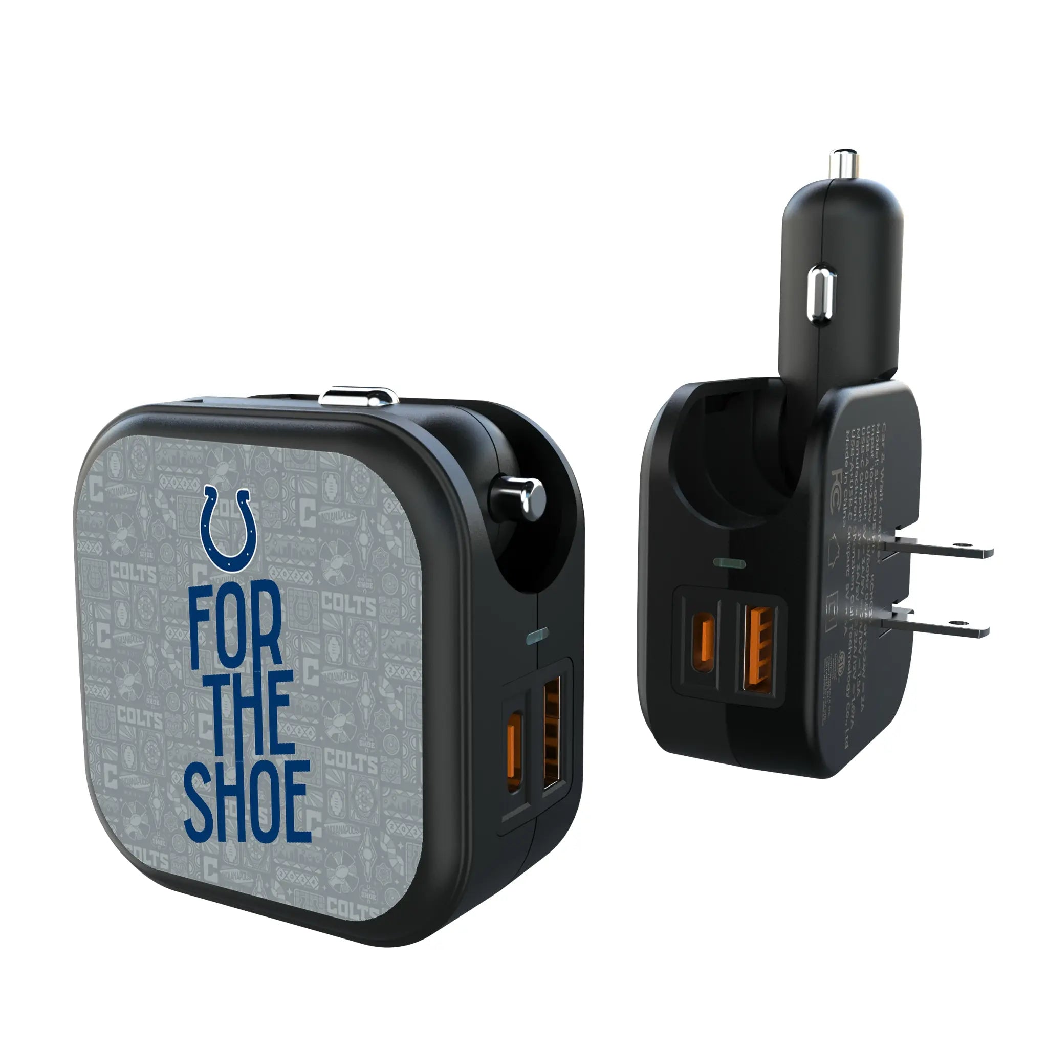 Indianapolis Colts Deco 2 in 1 USB A/C Charger