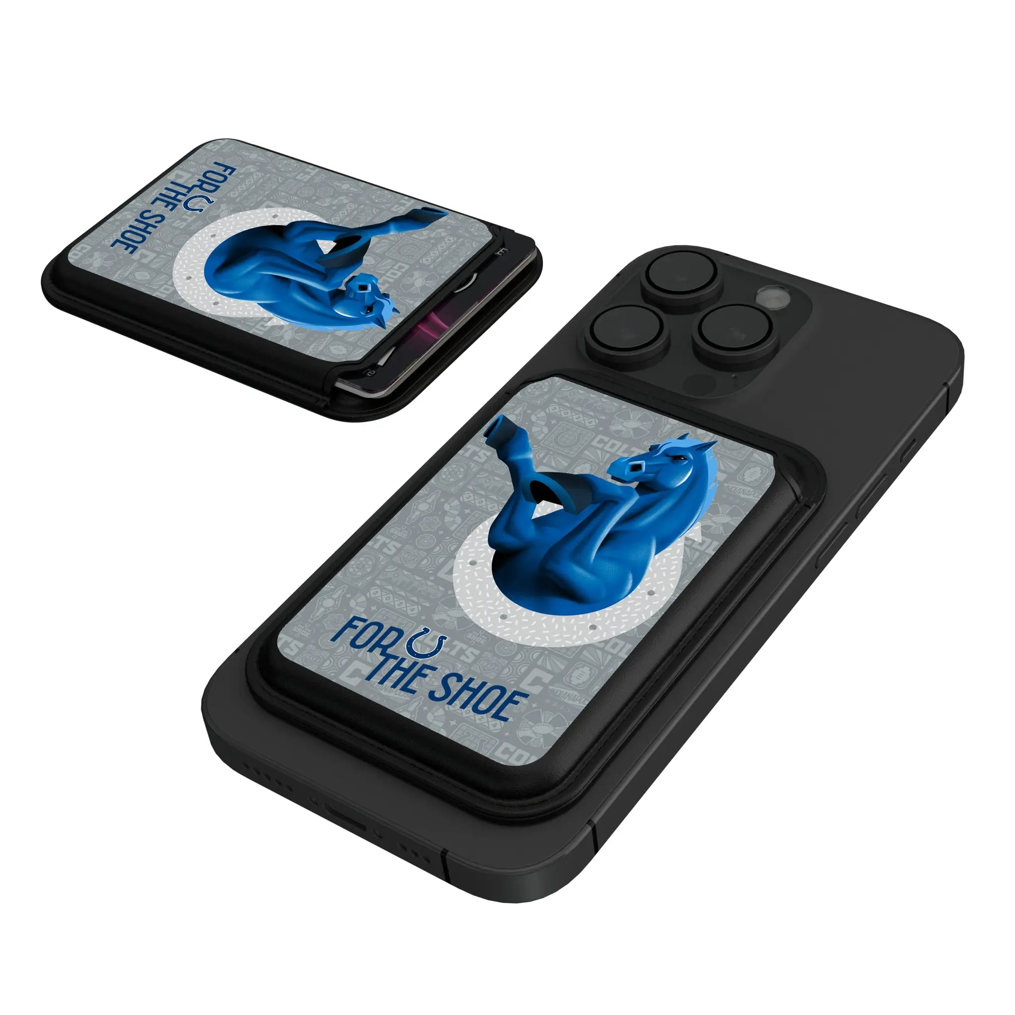 Indianapolis Colts Deco Black Magnetic Credit Card Wallet