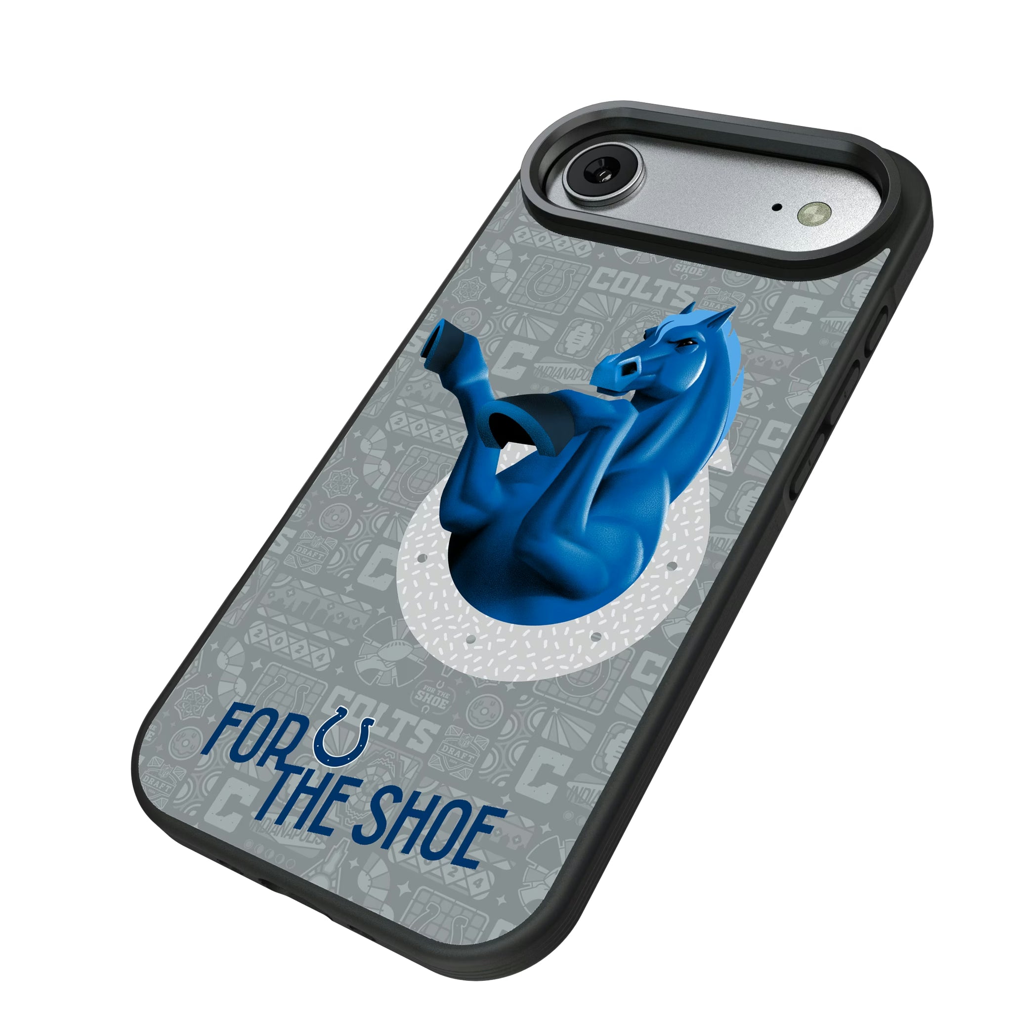 Indianapolis Colts Deco iPhone Bump Phone Case for Apple iPhone - Isometric View#Device_iPhone Air