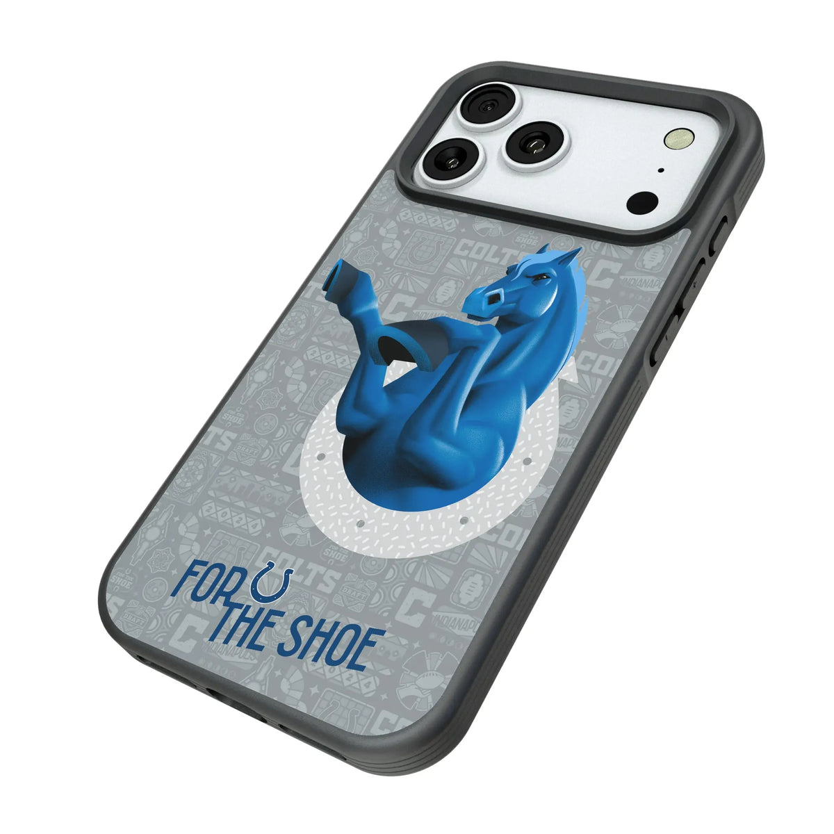Indianapolis Colts Deco iPhone Bump Phone Case for Apple iPhone - Isometric View#Device_iPhone 18 Pro Max