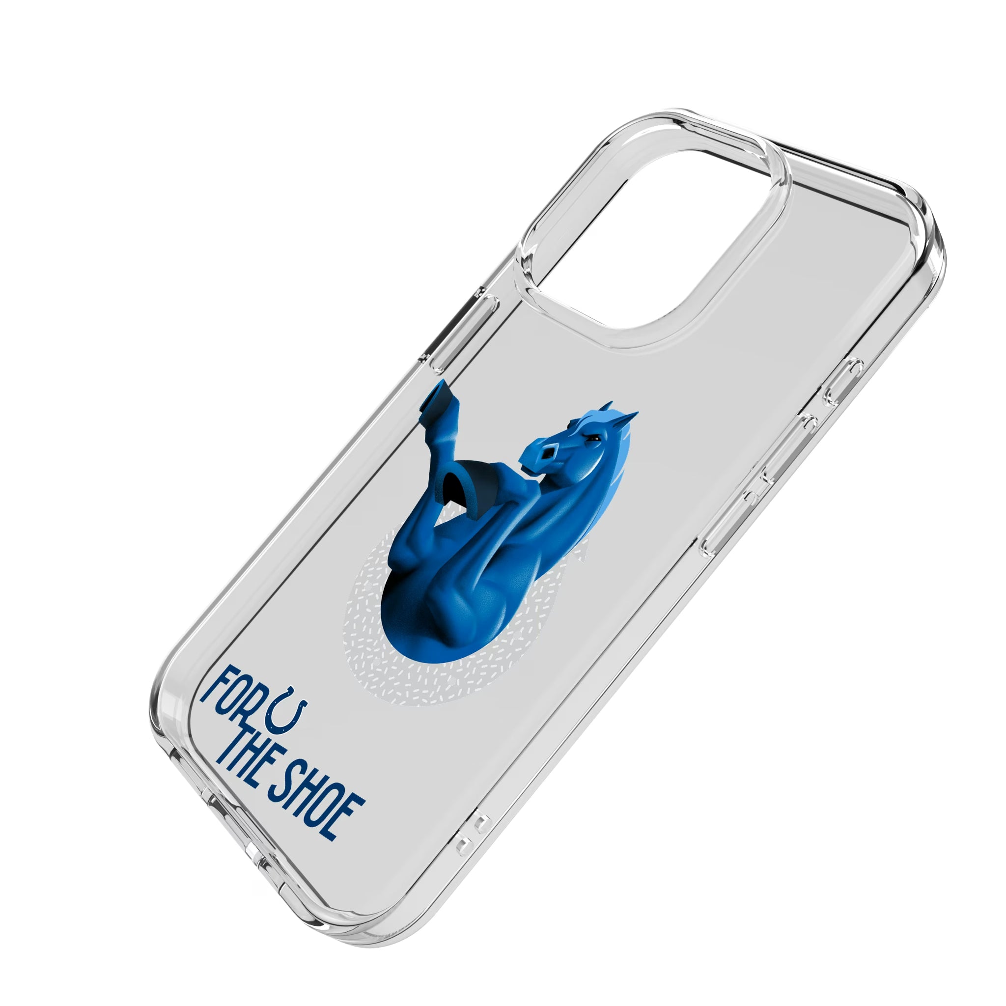 Indianapolis Colts Deco iPhone Clear Phone Case for Apple iPhone - Isometric View