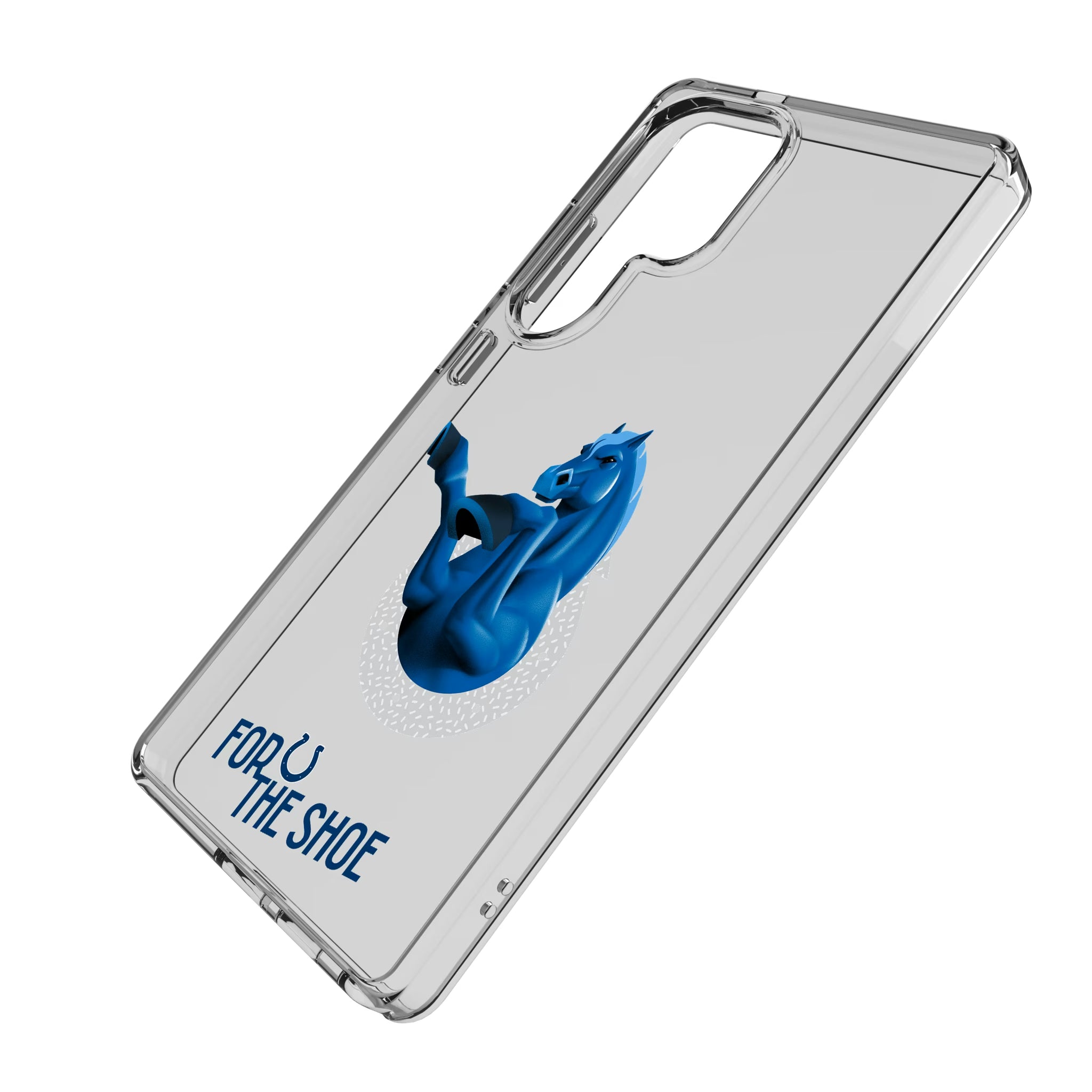 Indianapolis Colts Deco Galaxy Clear Phone Case for Samsung Galaxy - Isometric View