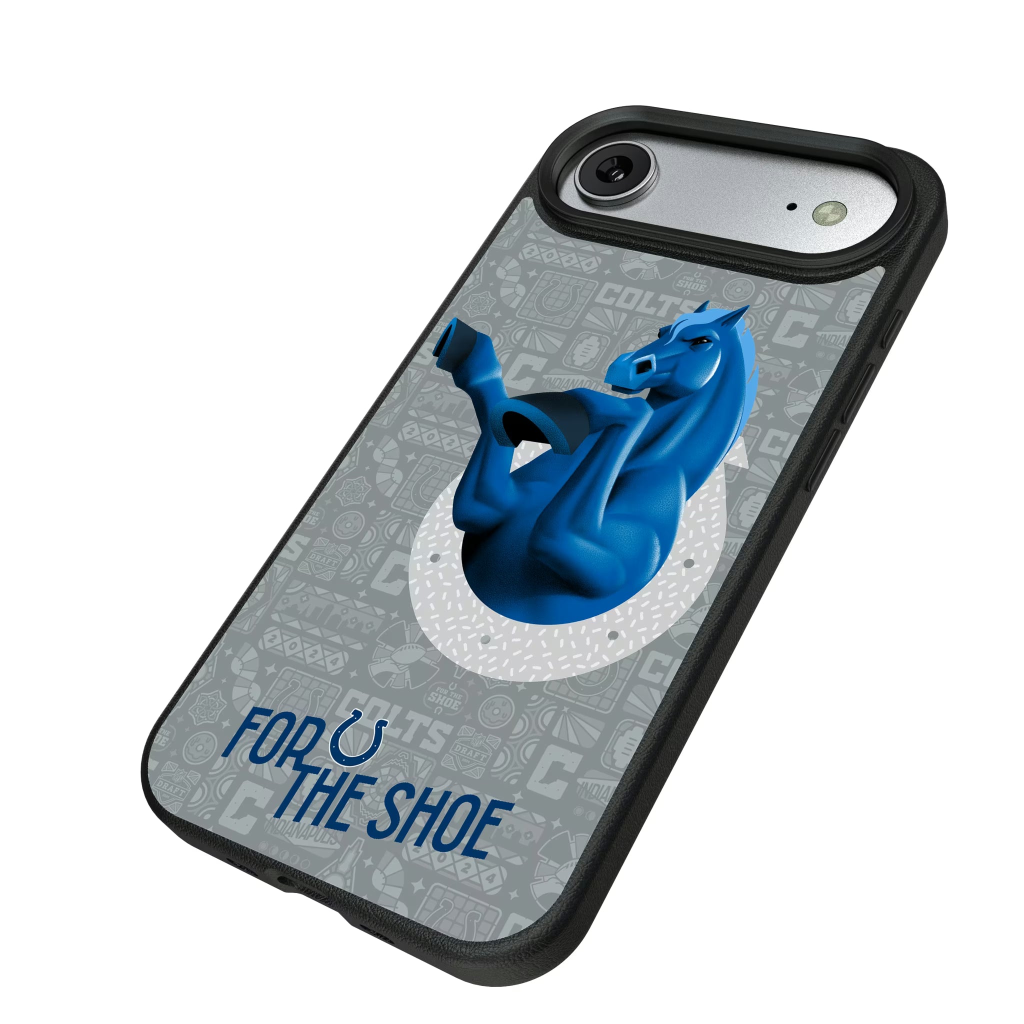 Indianapolis Colts Deco iPhone MagSafe Compatible Phone Case for Apple iPhone - Isometric View#Device_iPhone Air
