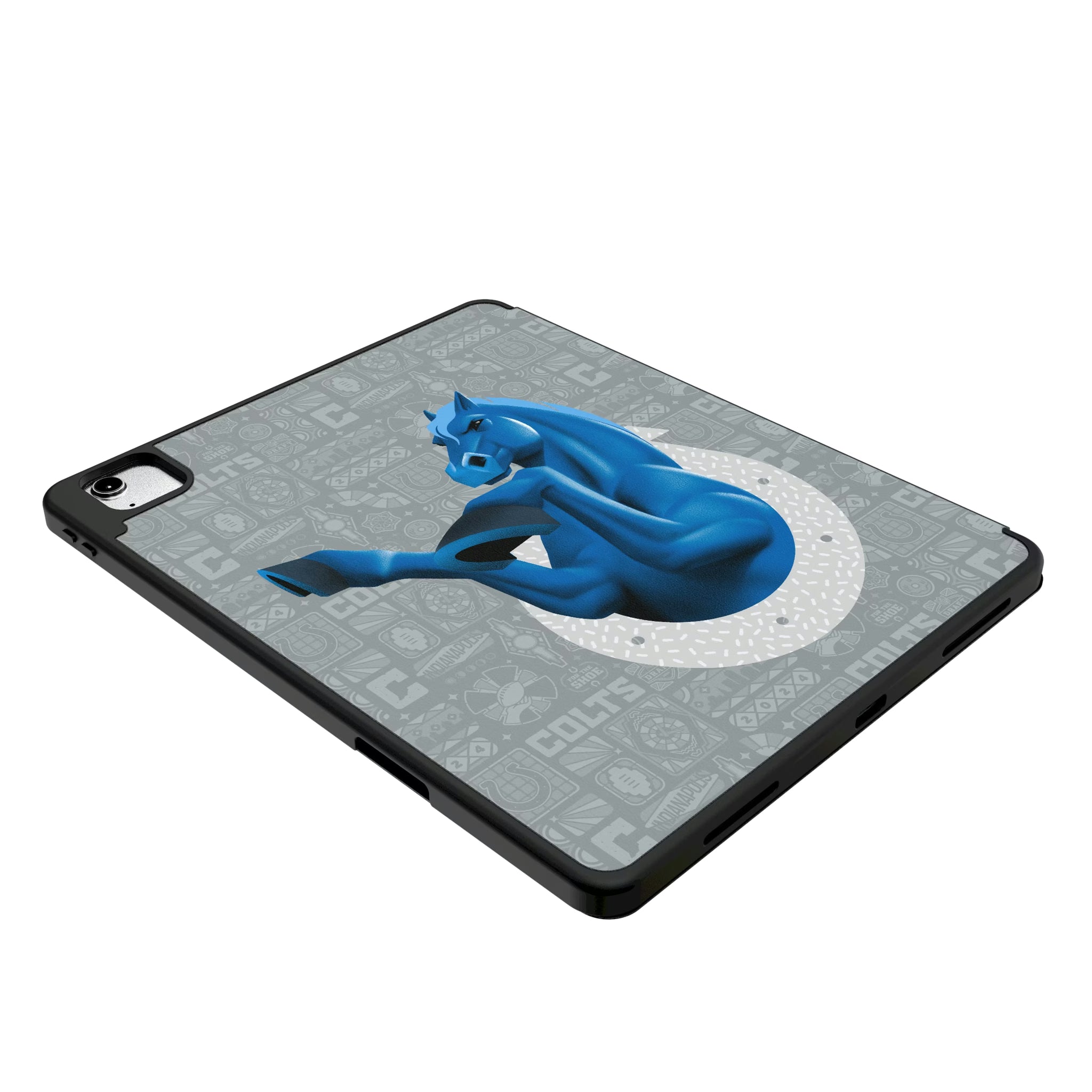 Indianapolis Colts Deco iPad Tablet Case for Apple iPad - Isometric View