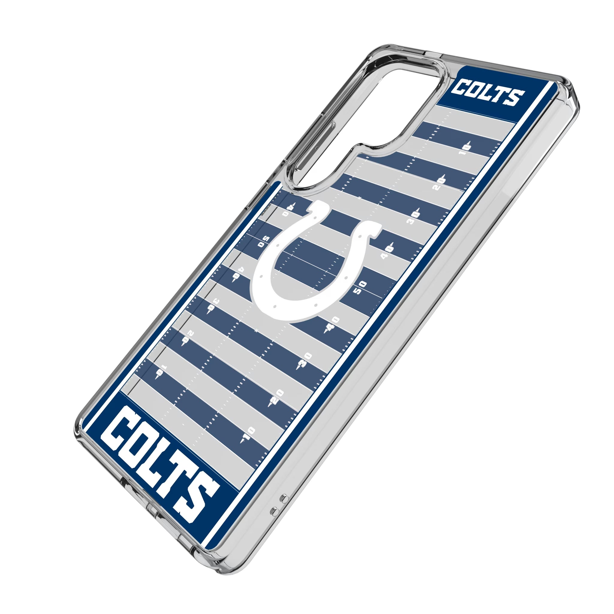 Indianapolis Colts Field Galaxy Clear Phone Case for Samsung Galaxy - Isometric View