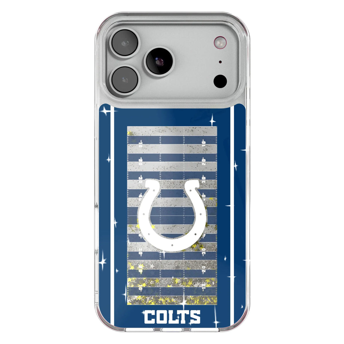 Indianapolis Colts Field Glitter Phone Case for Apple iPhone