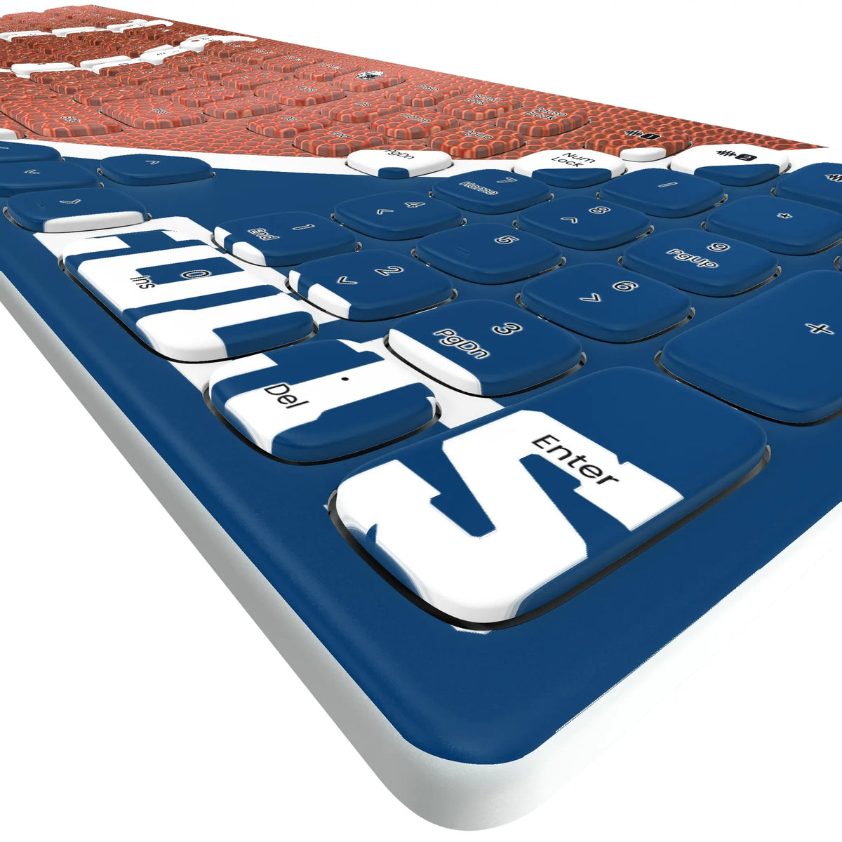 Indianapolis Colts Football KKB605 Curved Wireless Keyboard - Detail