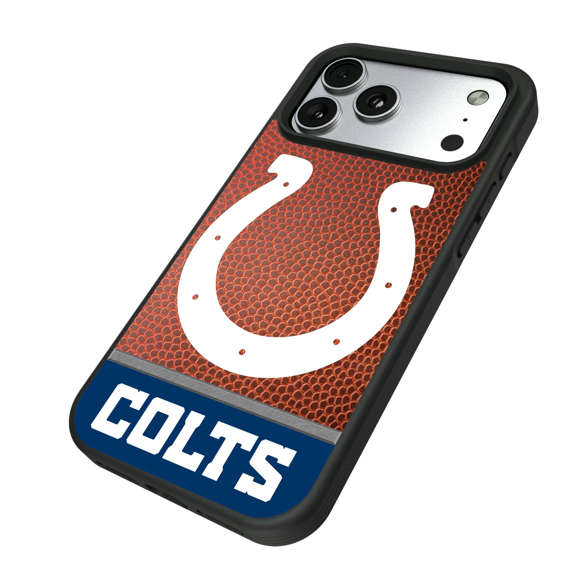 Indianapolis Colts Football Wordmark iPhone Bump Phone Case for Apple iPhone - Isometric View#Device_iPhone 17 Pro Max