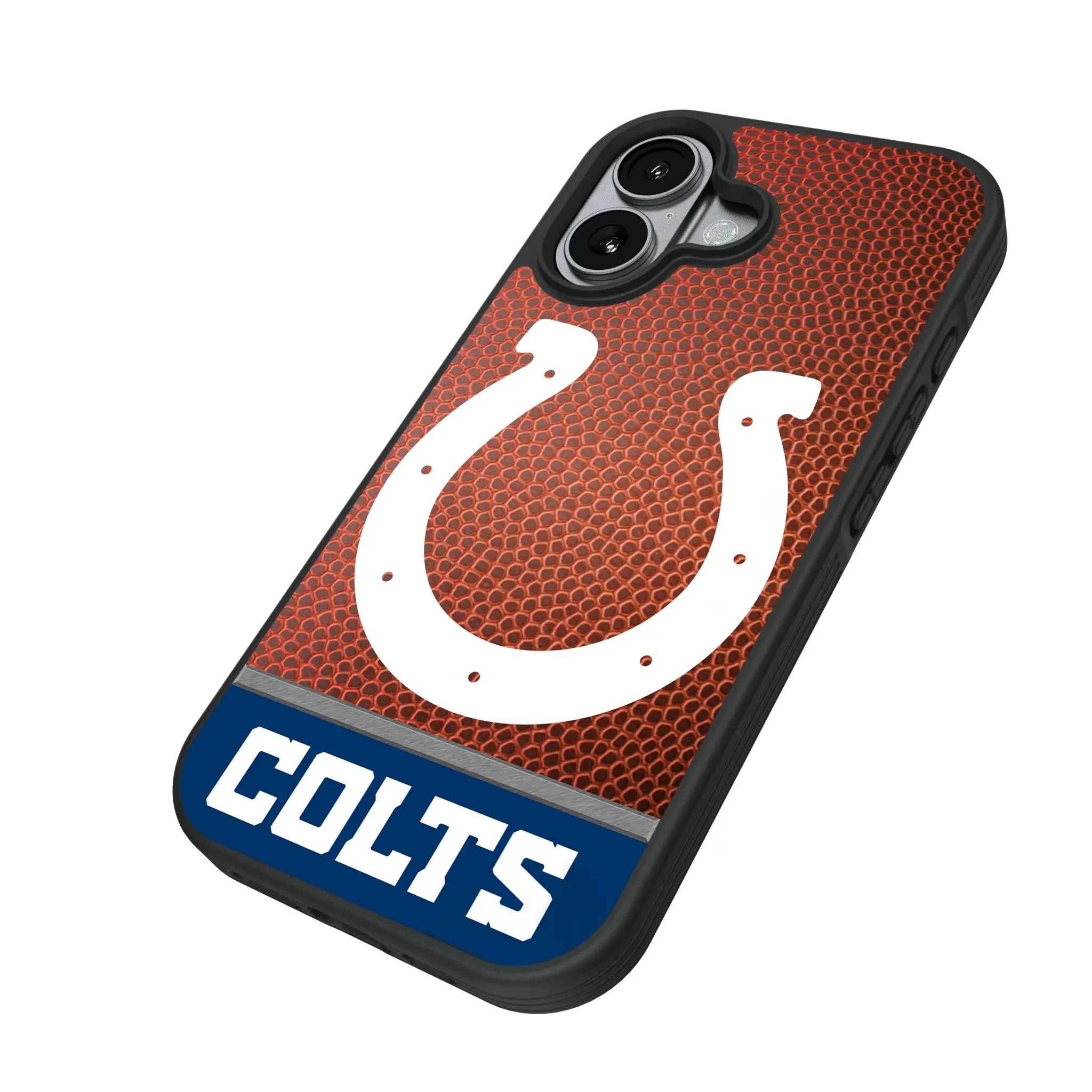 Indianapolis Colts Football Wordmark iPhone Bump Phone Case for Apple iPhone - Isometric View#Device_iPhone 17