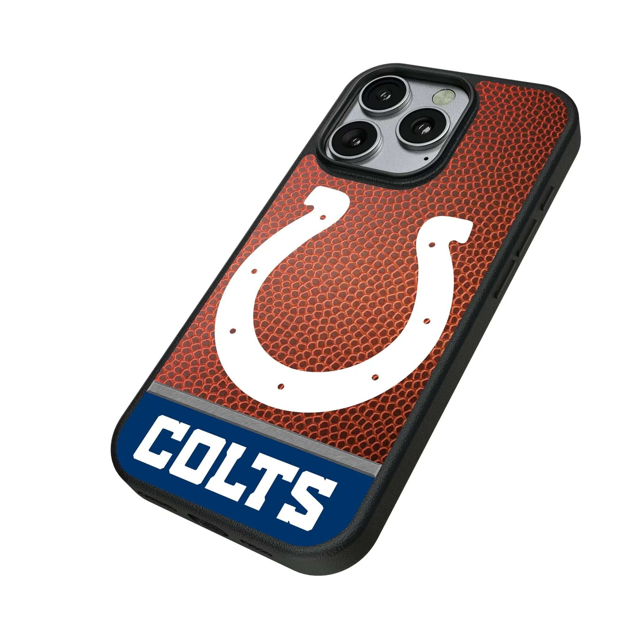 Indianapolis Colts Football Wordmark iPhone MagSafe Compatible Phone Case for Apple iPhone - Isometric View