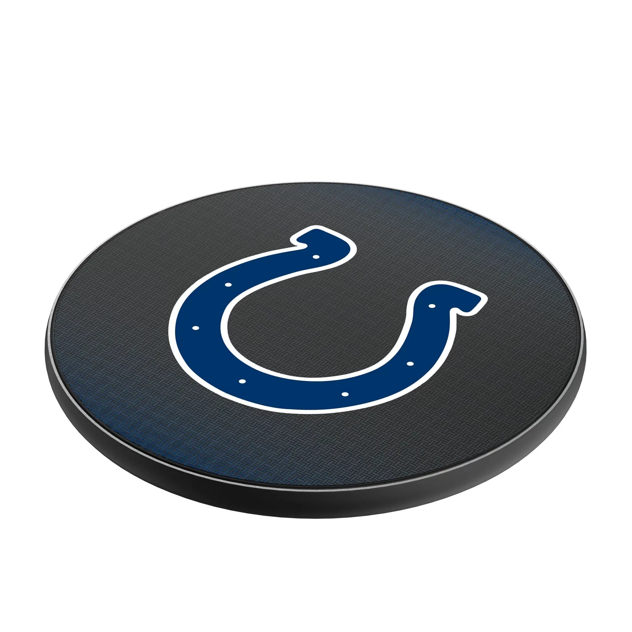 Indianapolis Colts Linen 15-Watt Wireless Charger - Isometric View