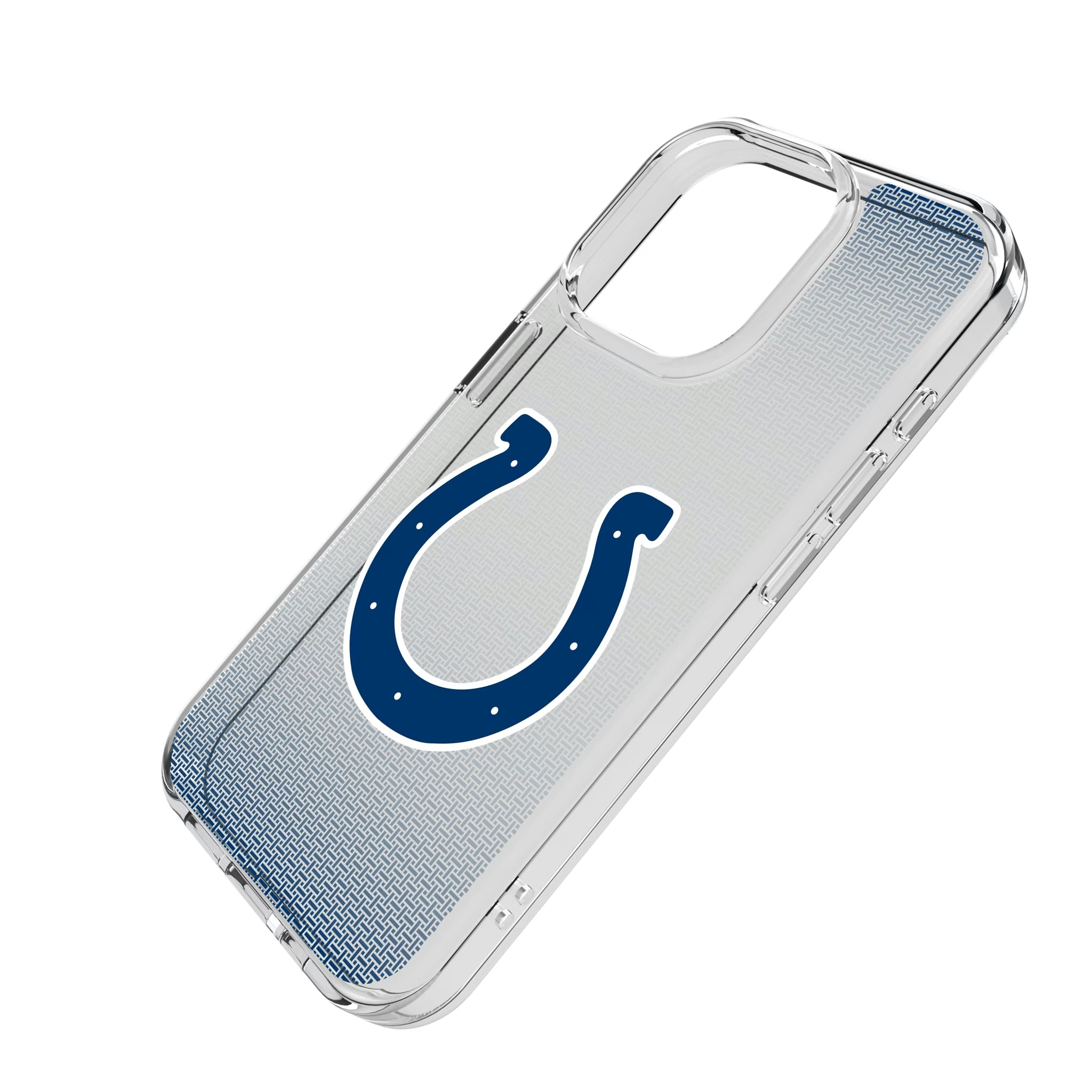 Indianapolis Colts Linen iPhone Clear Phone Case for Apple iPhone - Isometric View