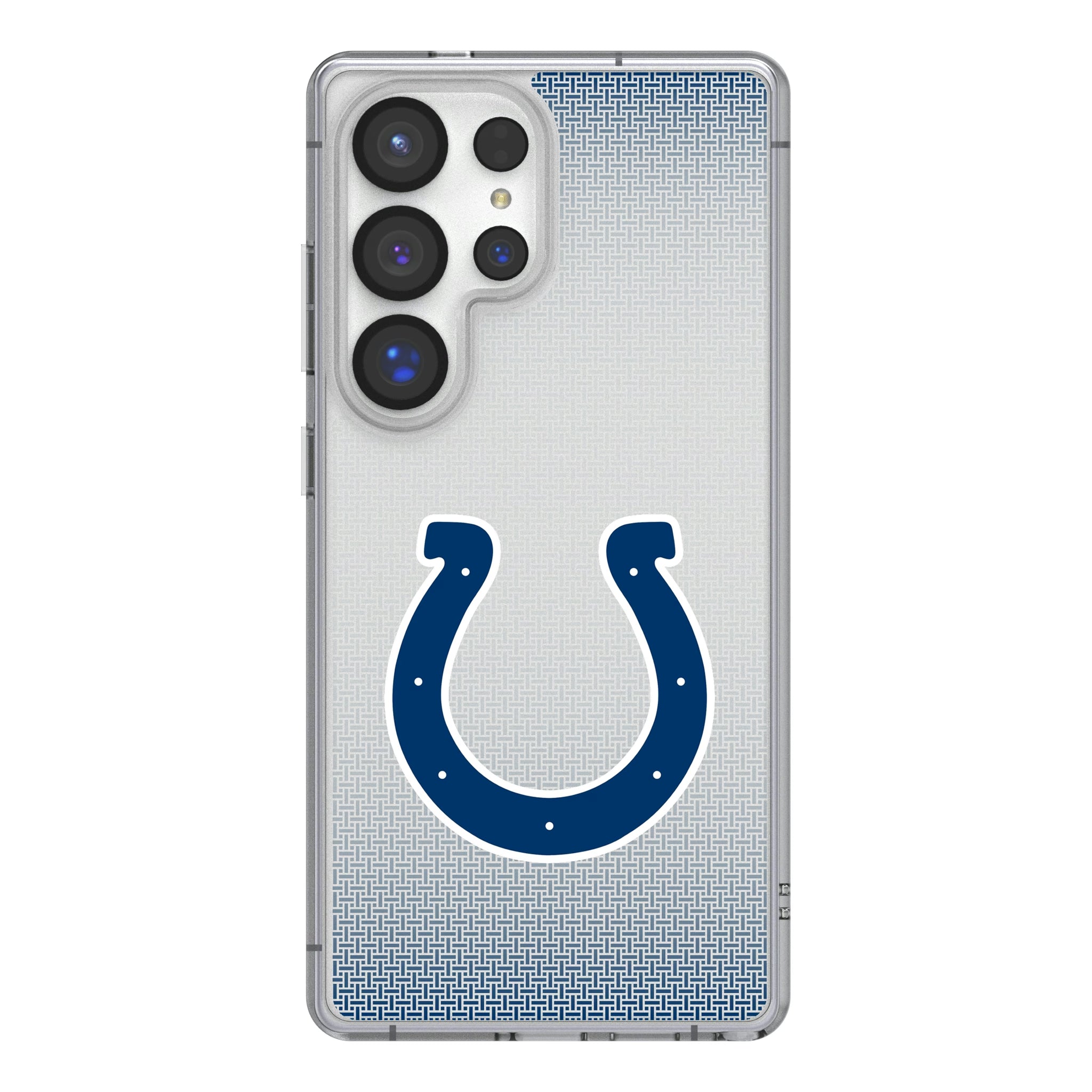 Indianapolis Colts Linen Galaxy Clear Phone Case for Samsung Galaxy