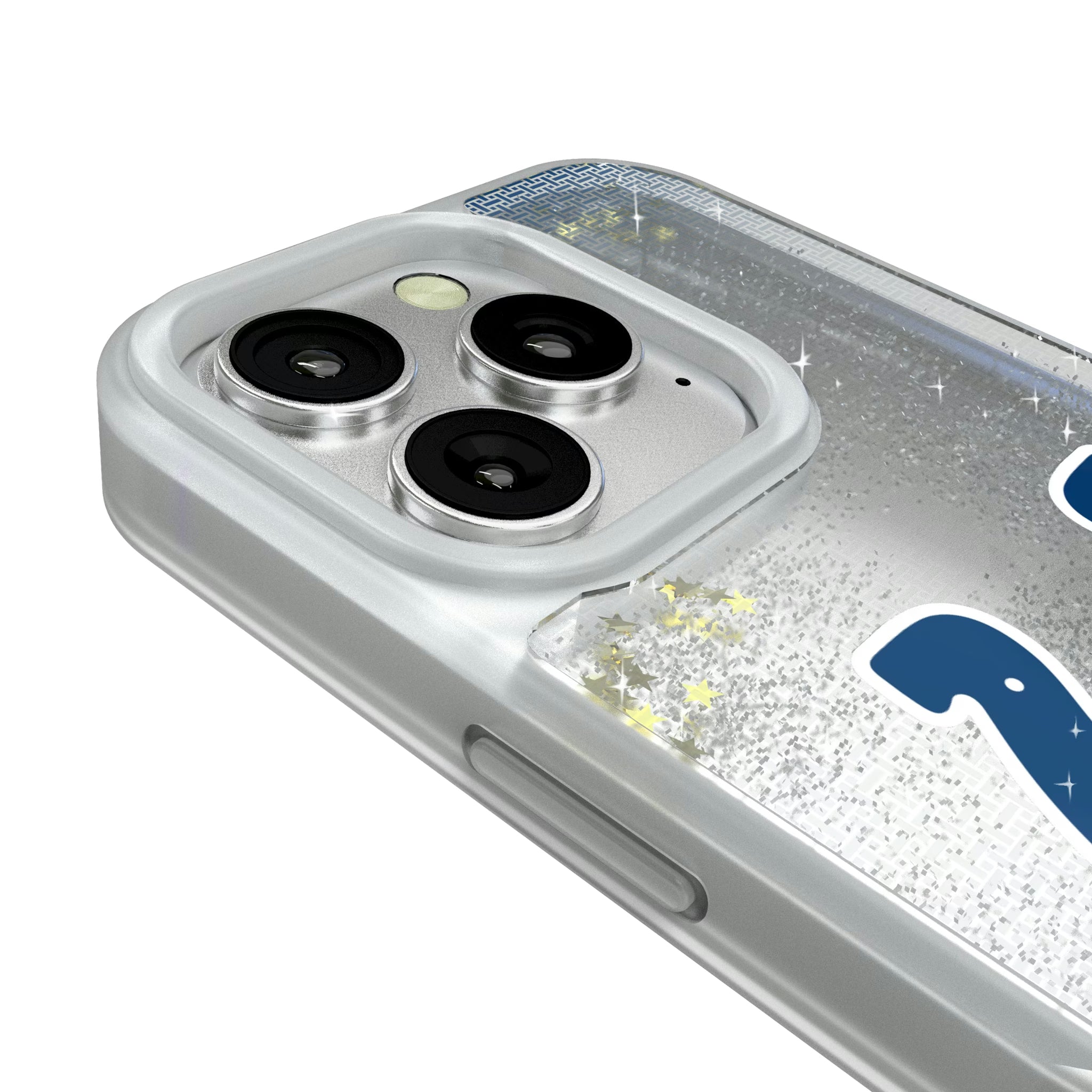 Indianapolis Colts Linen iPhone Glitter Phone Case for Apple iPhone - Detail#Device_iPhone 16 Pro