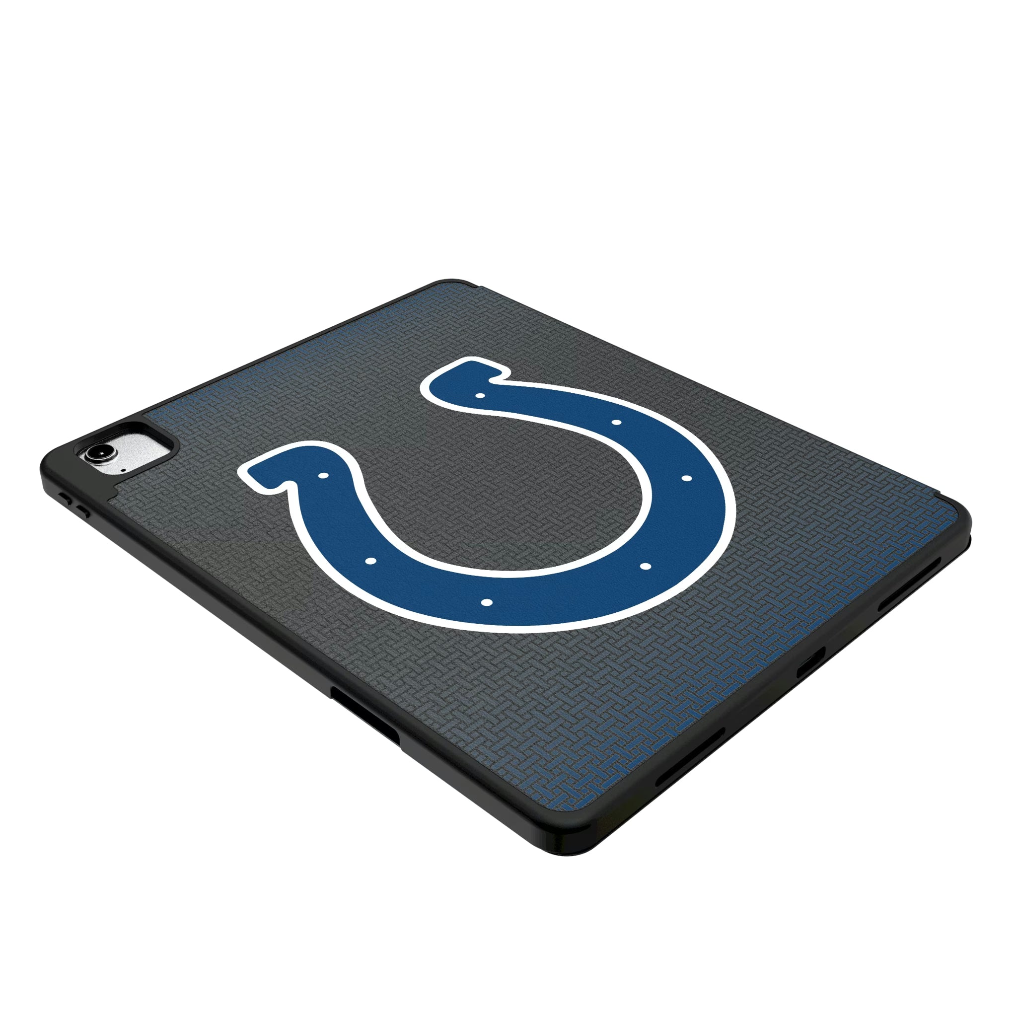 Indianapolis Colts Linen iPad Tablet Case for Apple iPad - Isometric View