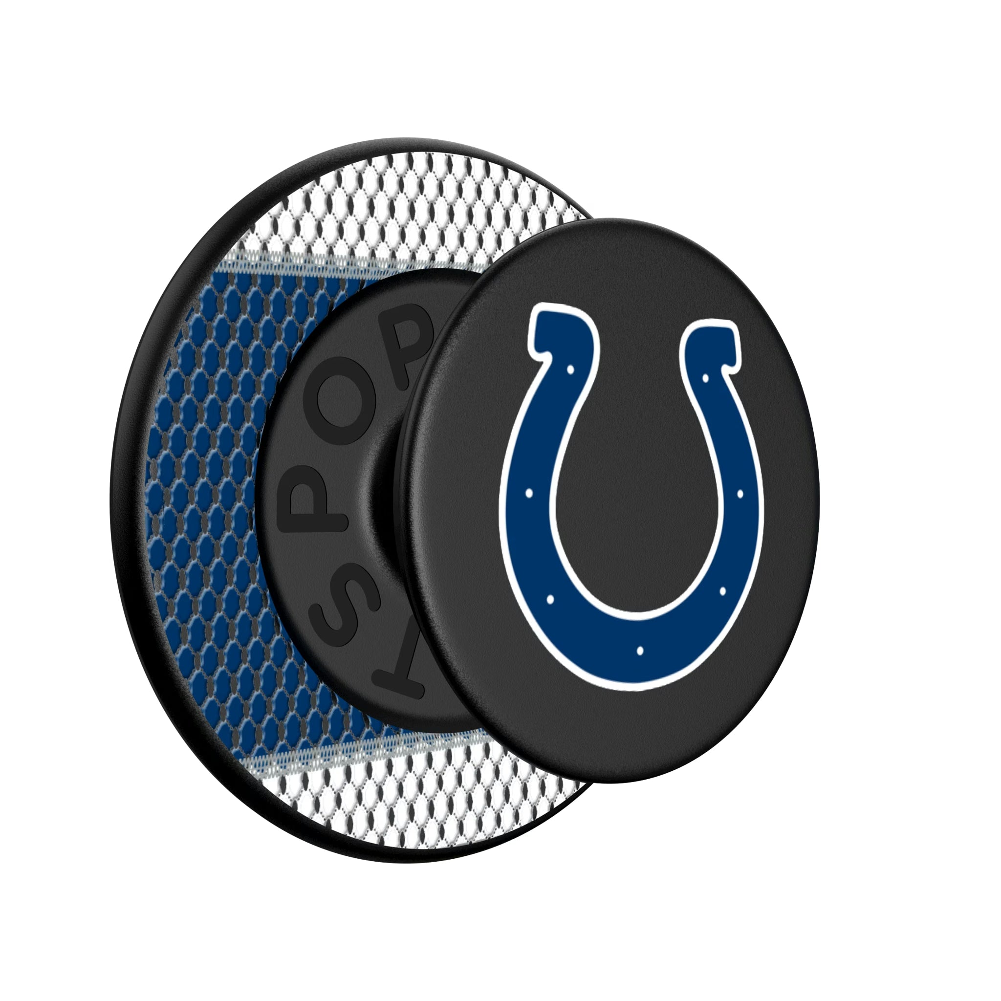 Indianapolis Colts Mesh Popsockets Round Magnetic - Isometric View