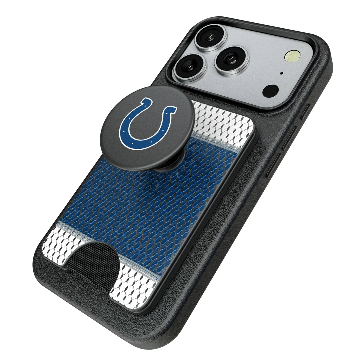 Indianapolis Colts Mesh Popsockets Wallet Magnetic - Isometric View
