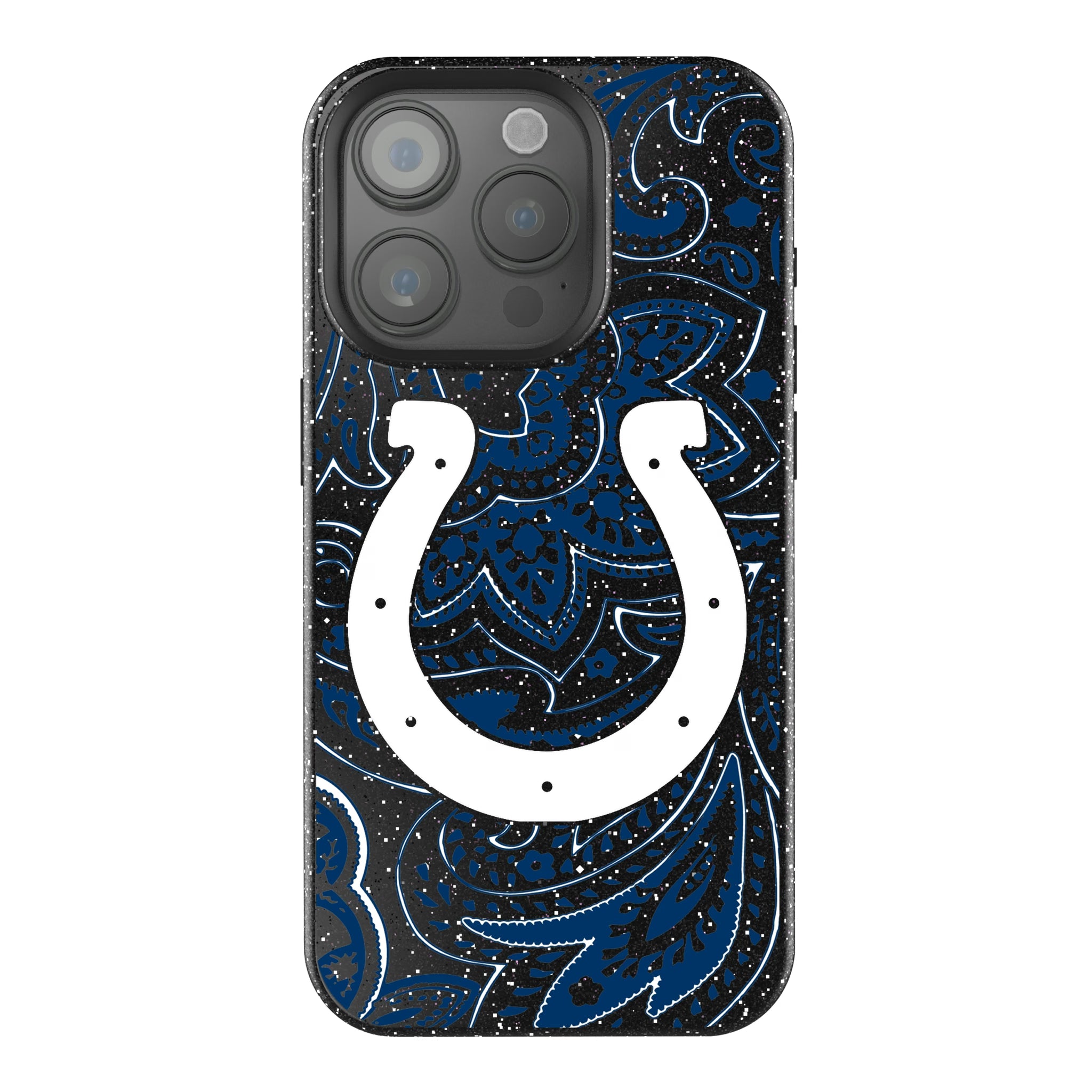 Indianapolis Colts Paisley iPhone Bling Phone Case for Apple iPhone