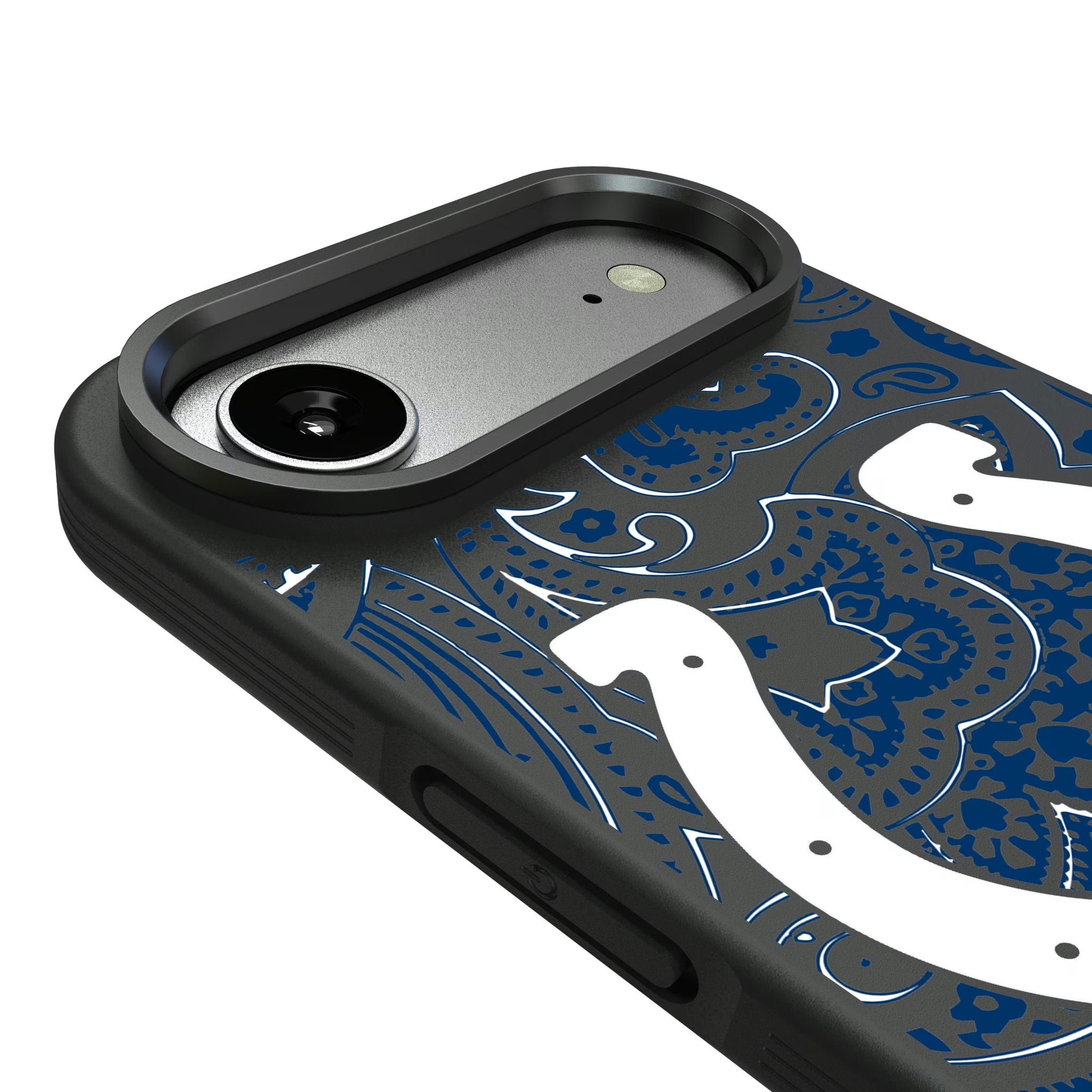 Indianapolis Colts Paisley iPhone Bump Phone Case for Apple iPhone - Detail#Device_iPhone Air