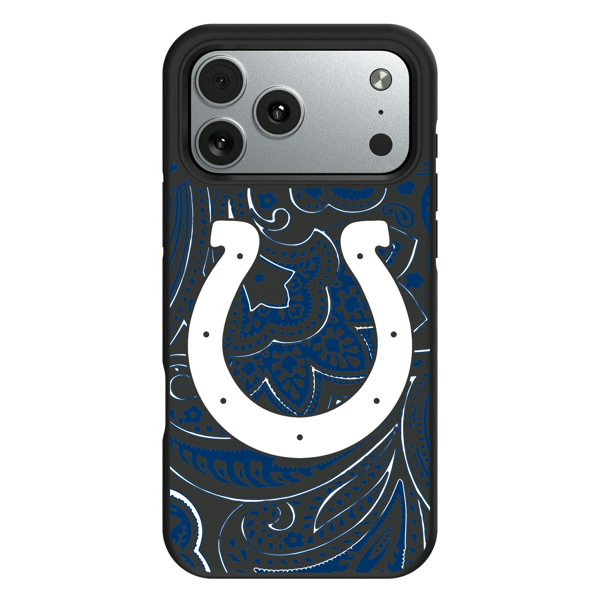 Indianapolis Colts Paisley iPhone Bump Phone Case for Apple iPhone#Device_iPhone 17 Pro Max