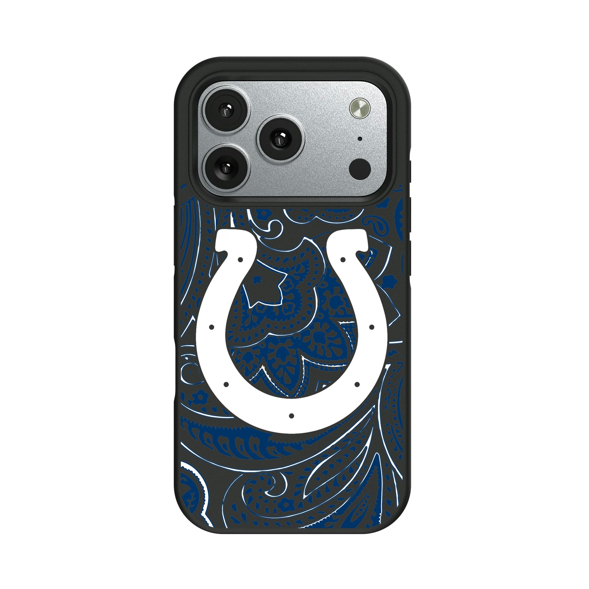 Indianapolis Colts Paisley iPhone Bump Phone Case for Apple iPhone#Device_iPhone 17 Pro