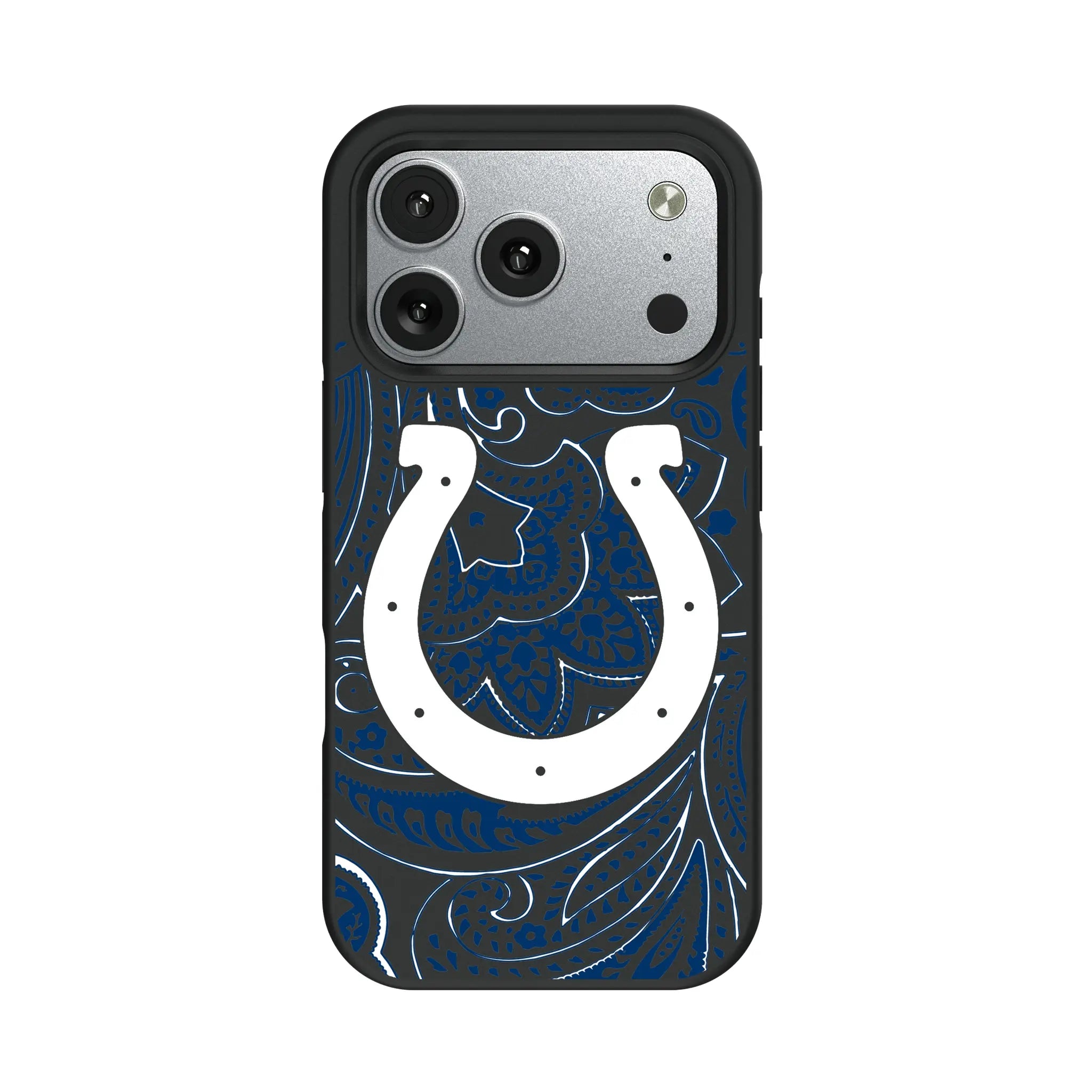 Indianapolis Colts Paisley iPhone Bump Phone Case for Apple iPhone#Device_iPhone 17 Pro