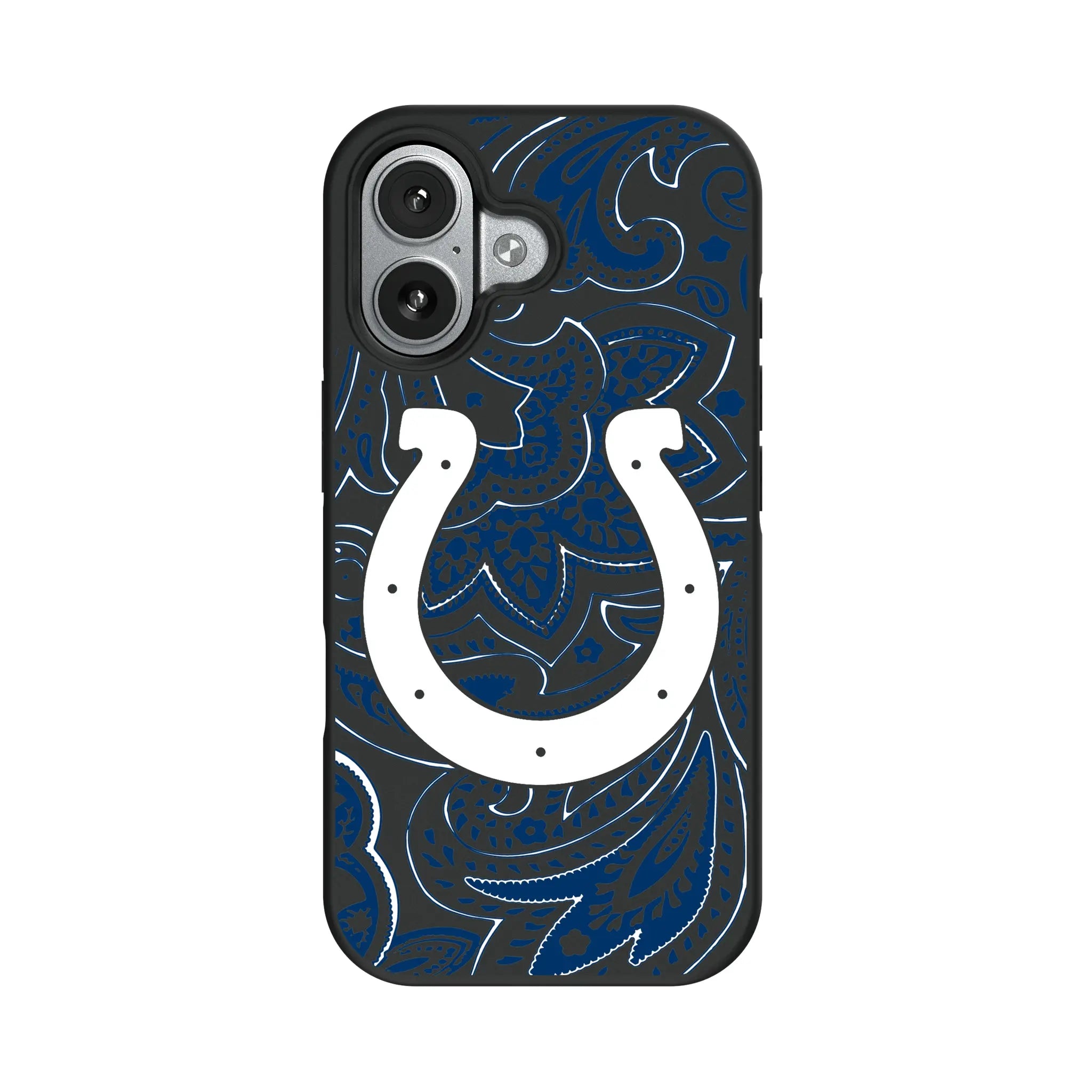 Indianapolis Colts Paisley iPhone Bump Phone Case for Apple iPhone#Device_iPhone 17
