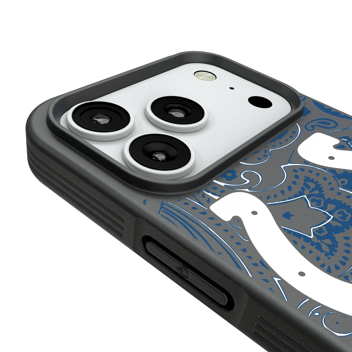 Indianapolis Colts Paisley iPhone Bump Phone Case for Apple iPhone - Detail#Device_iPhone 18 Pro