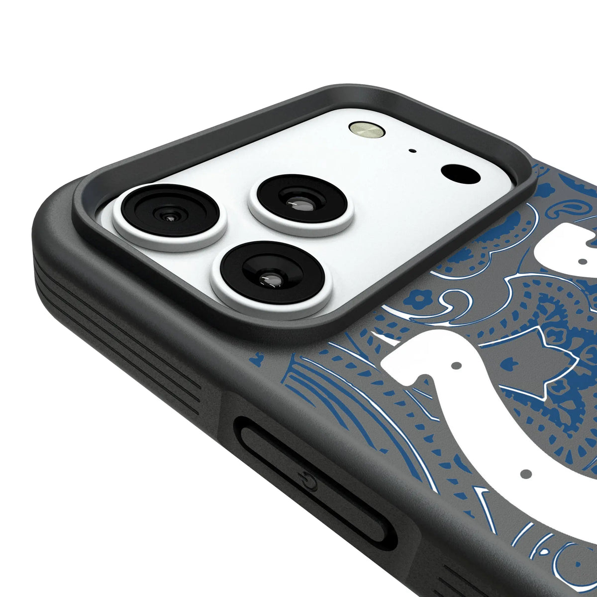 Indianapolis Colts Paisley iPhone Bump Phone Case for Apple iPhone - Detail#Device_iPhone 18 Pro Max