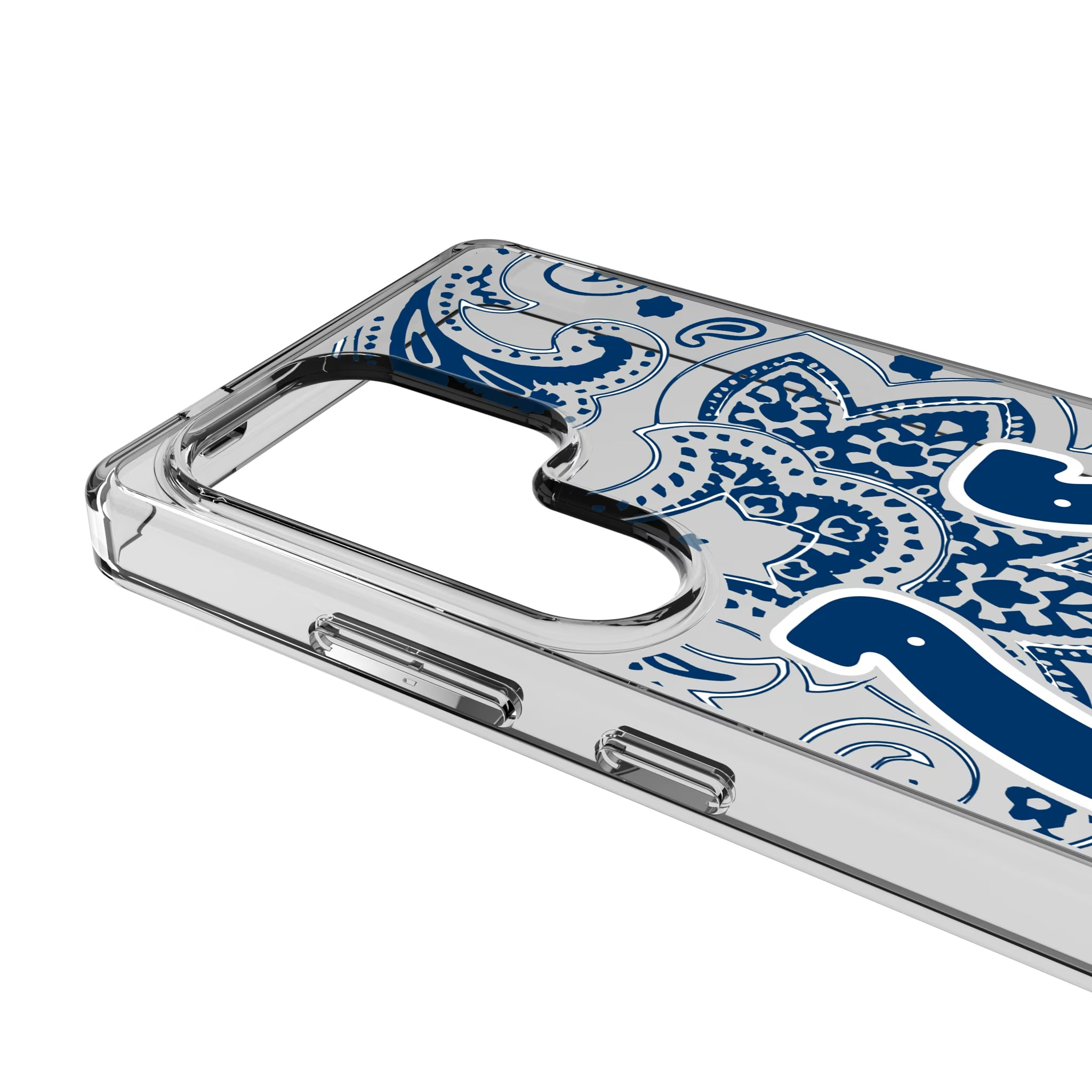Indianapolis Colts Paisley Galaxy Clear Phone Case for Samsung Galaxy - Detail